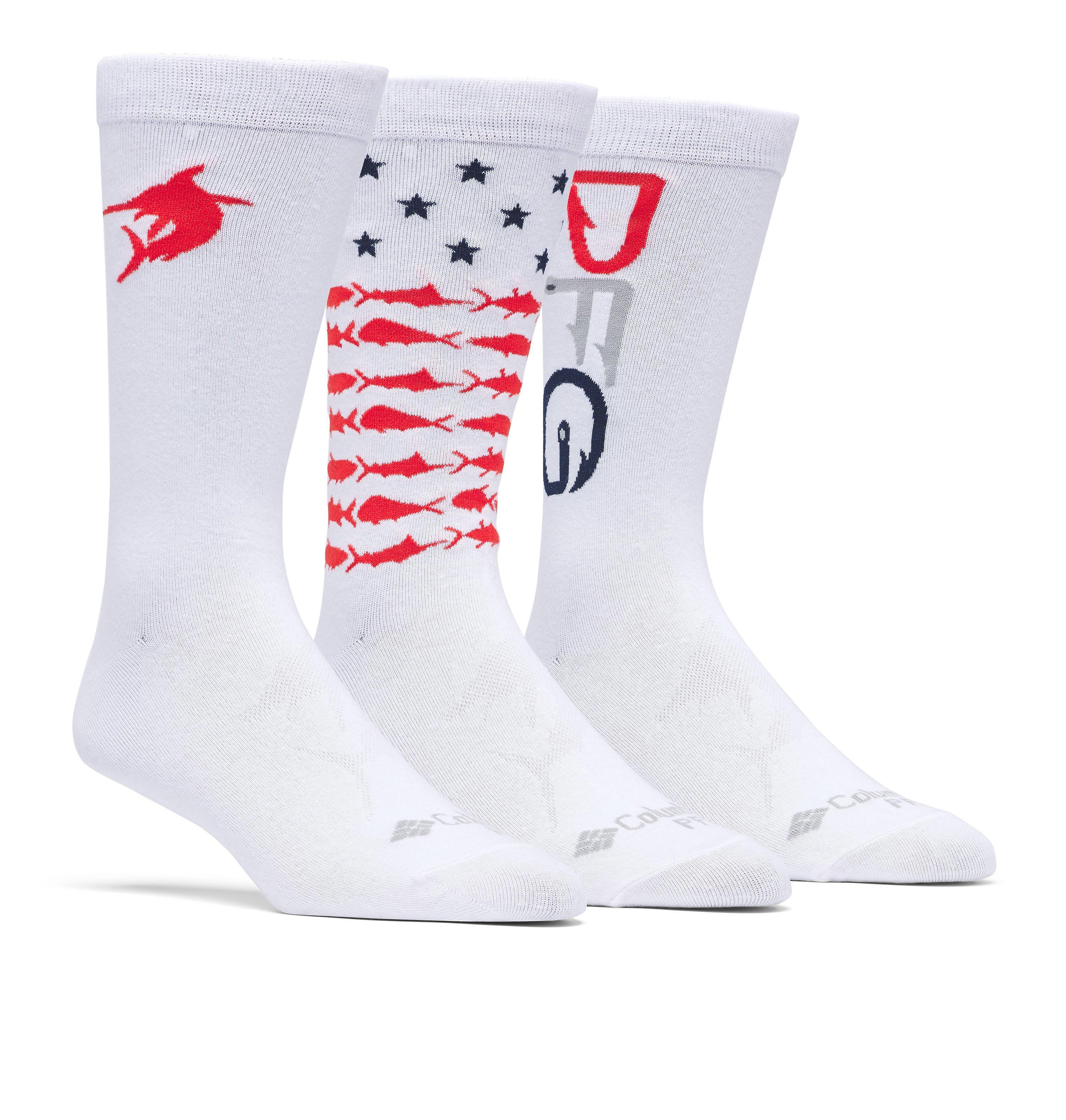 Men's PFG Americana Crew Sock - 3pk 1