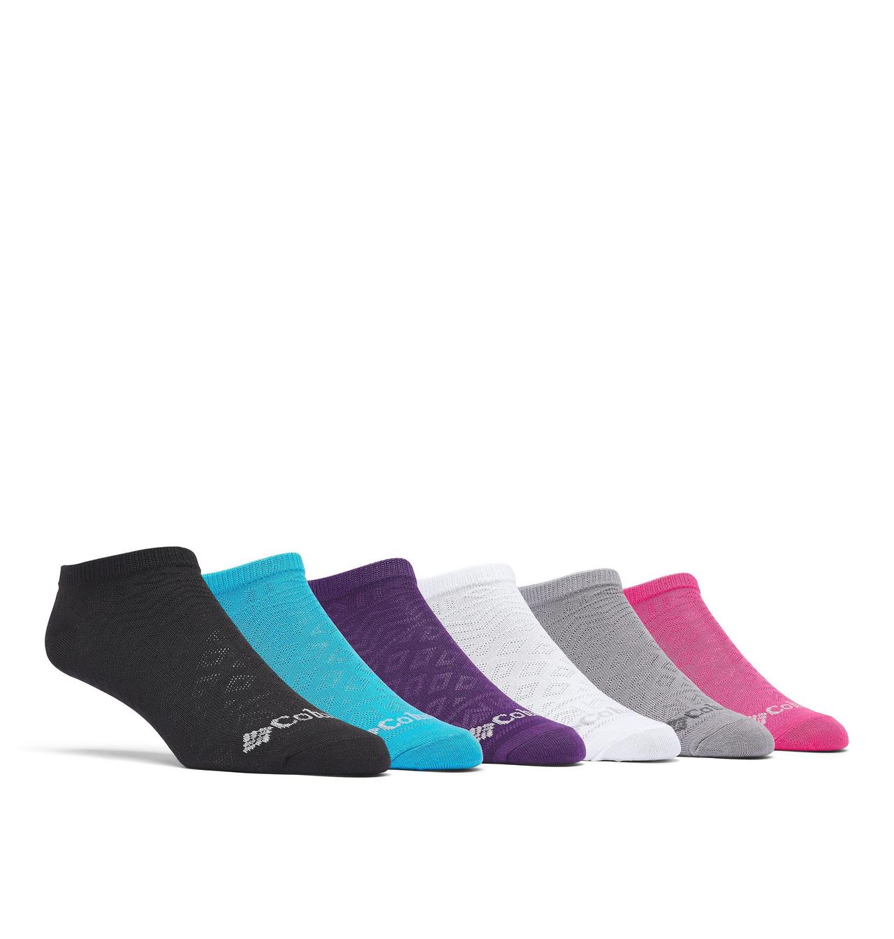 Women's No Show Pattern Mesh Socks - 6 Pack 1