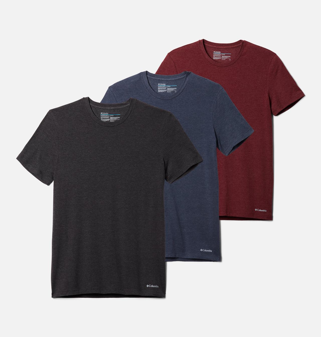 Men's Performance Cotton Stretch Crew - 3 pack 1