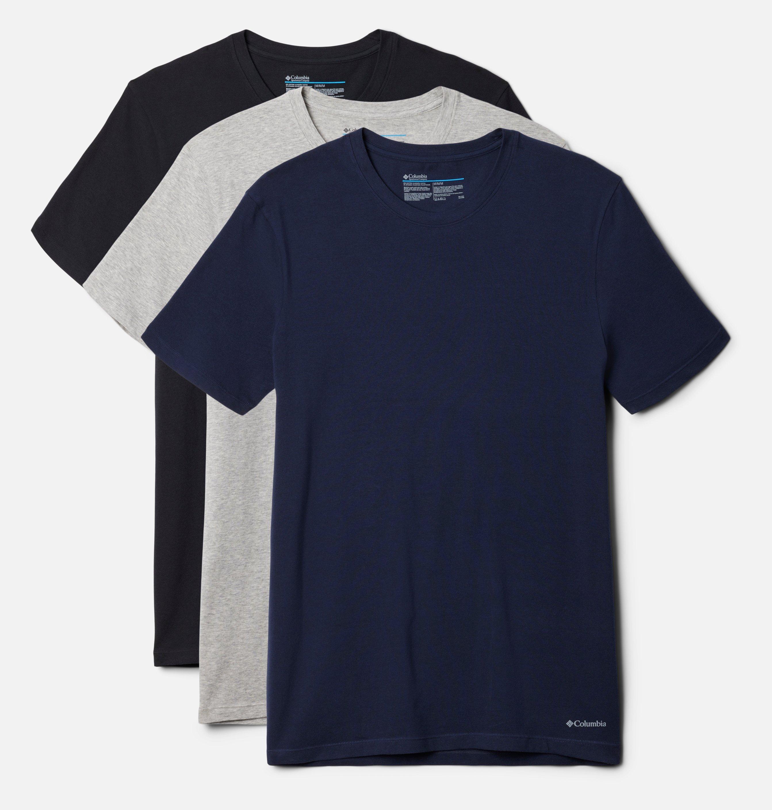 2(X) Ist Essential - Confezione Da 3 T-Shirt Uomo In Cotone, Giromanica Slim Fit, Girocollo, Colore Nero, Taglia L