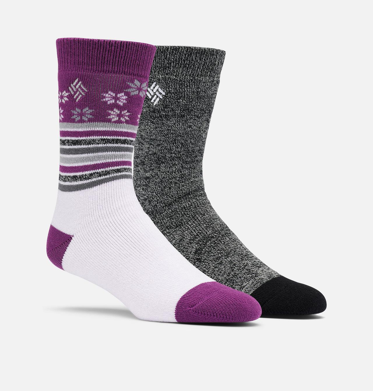 Women's Medium Weight Snowfall Thermal Socks - 2 Pack 1