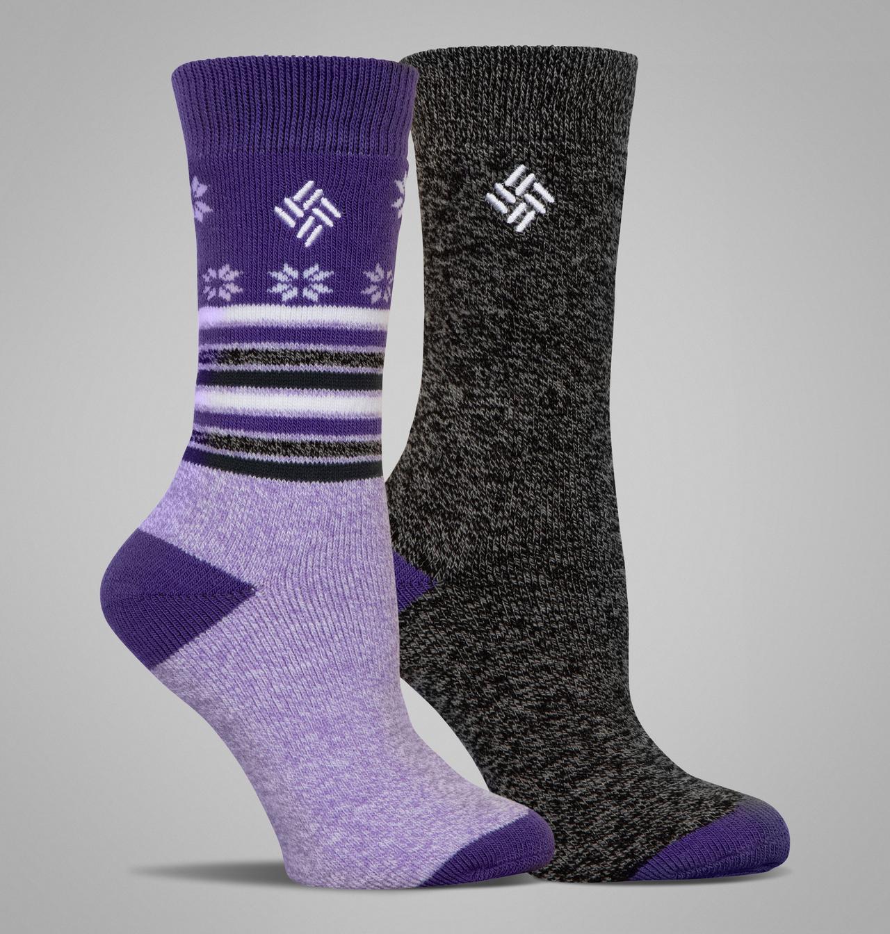 Women's Medium Weight Snowfall Thermal Socks - 2 Pack 1