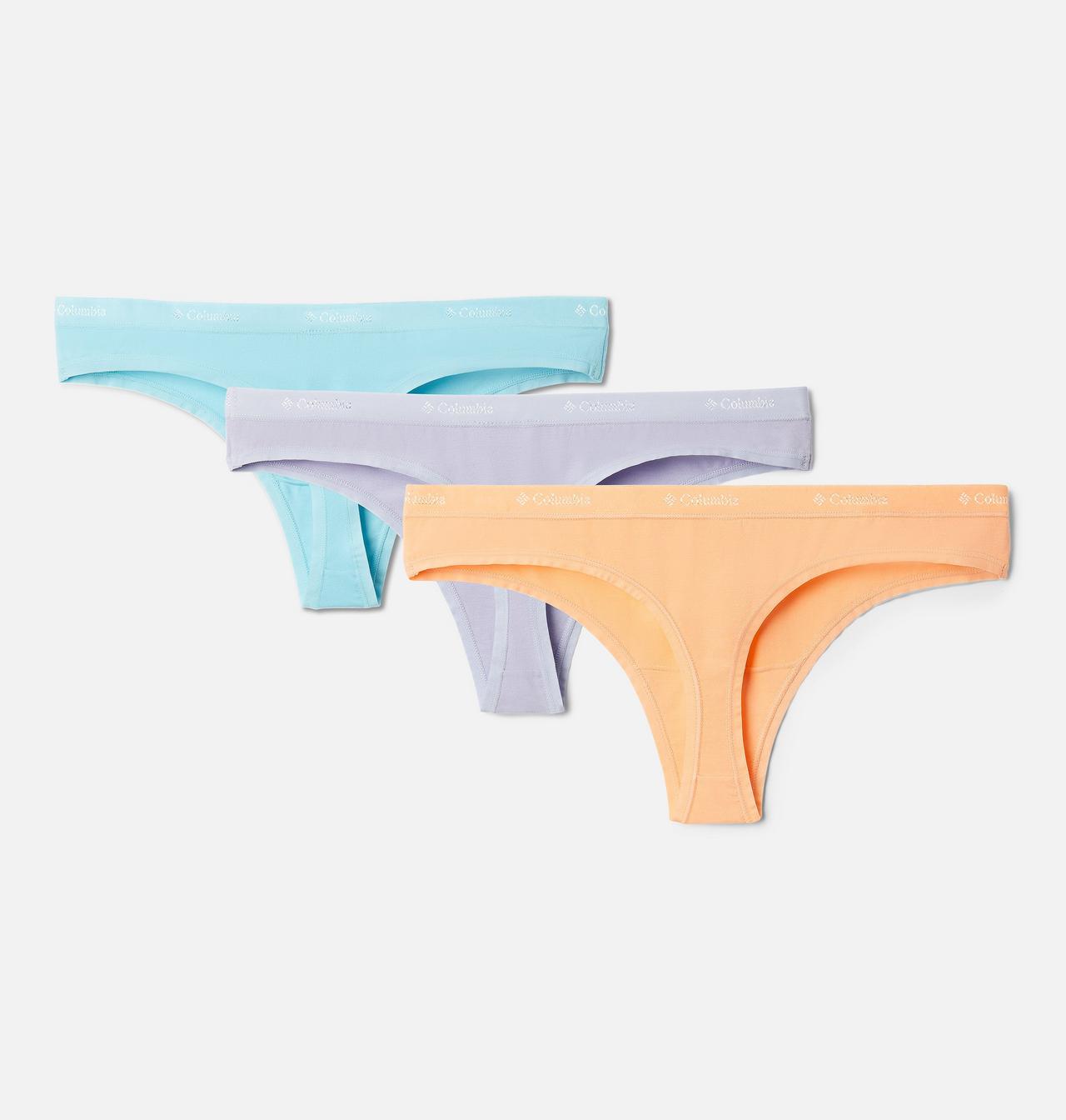 Women's 4-Way Stretch Cotton Thong - 3 Pack 2