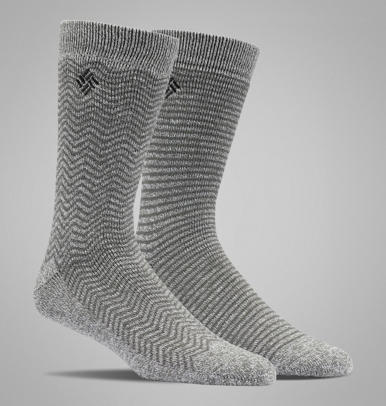 Men's Pattern Midweight Thermal 2PK Sock 1