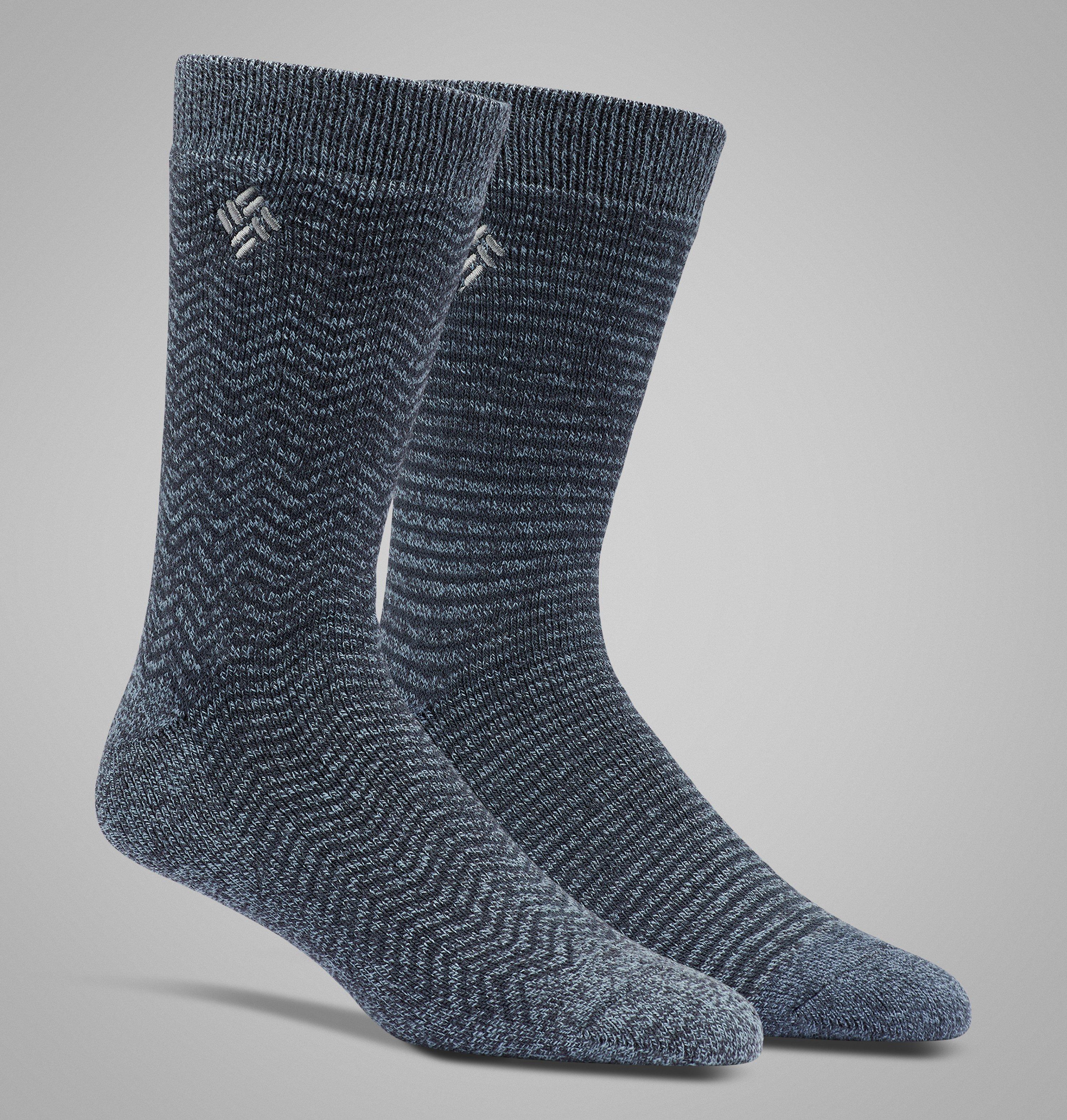 Columbia Men's Pattern Midweight Thermal 2PK Sock-