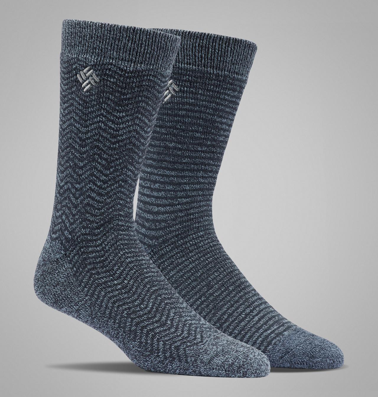 Men's Pattern Midweight Thermal 2PK Sock 1