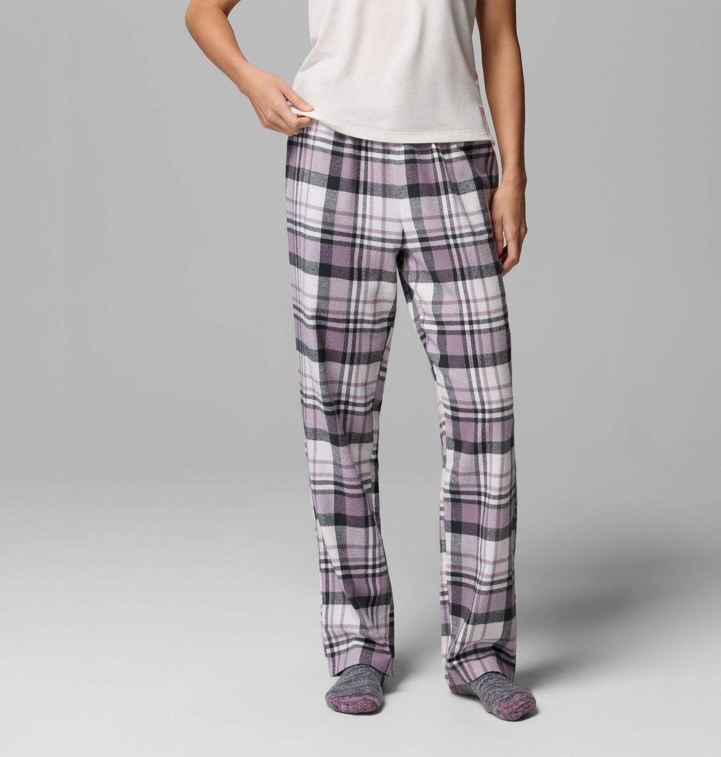 Женские брюки Columbia Flannel, цвет: Разноцветный клетчатый — фото 1