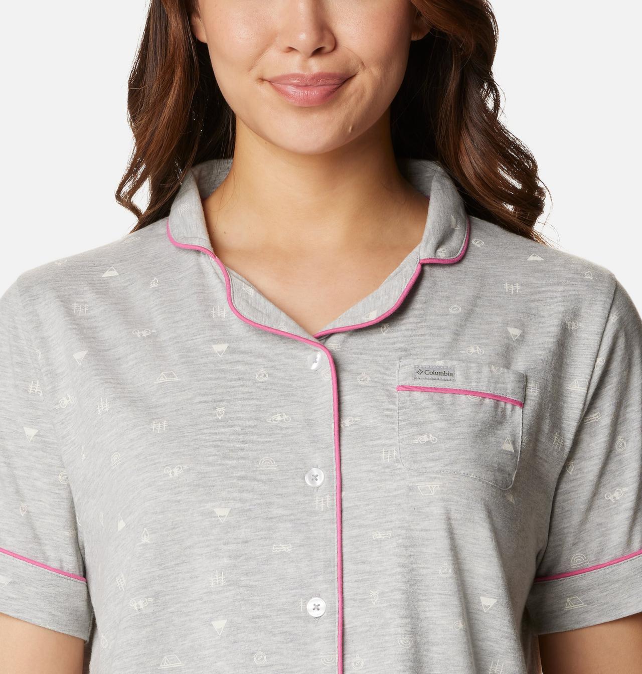 Women's Jersey Notch Collar PJ Set | 060 | M 4
