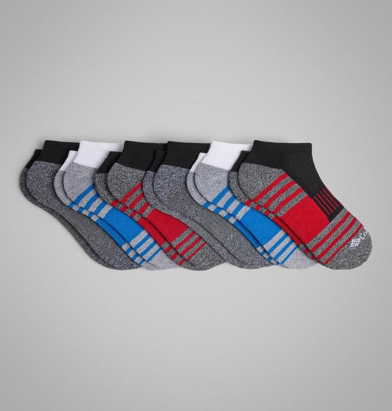 RCL660 6P NO SHOW- HALF CUSHION- POP COL | 600 | O/S, Color: Red Assorted, image 1