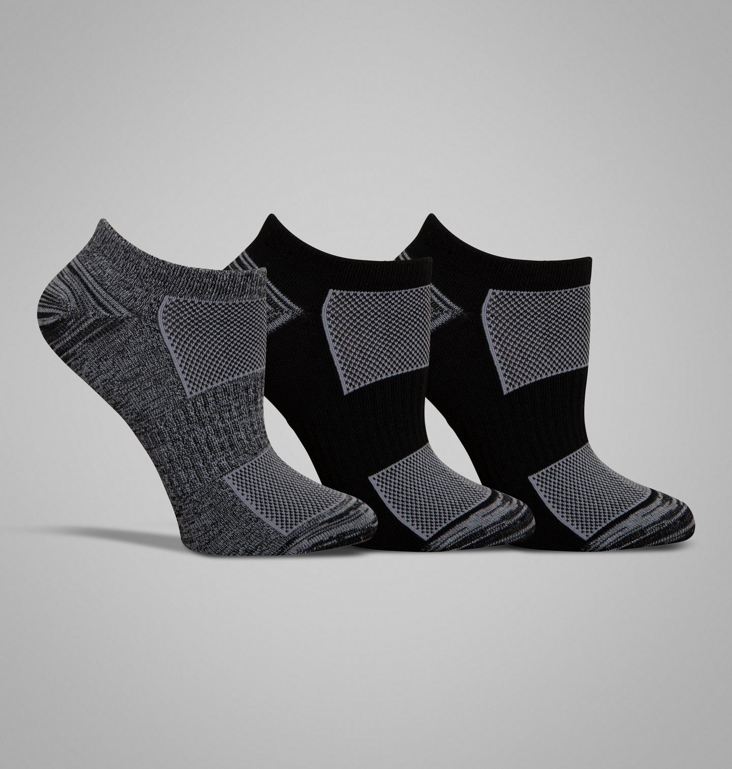 Носки Flat-Knit, невидимые под одеждой, 3 шт. — Columbia, цвет: Чёрный — фото 1