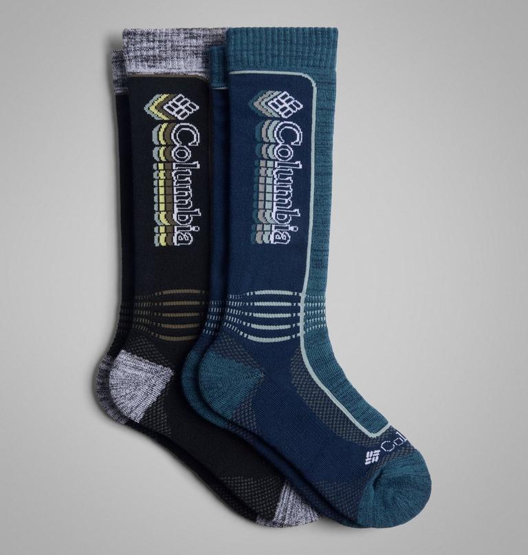 Unisex Thermolite&reg; Ecomade Colourblock Ski Socks, Color: C.Navy Blue/Blk, image 1