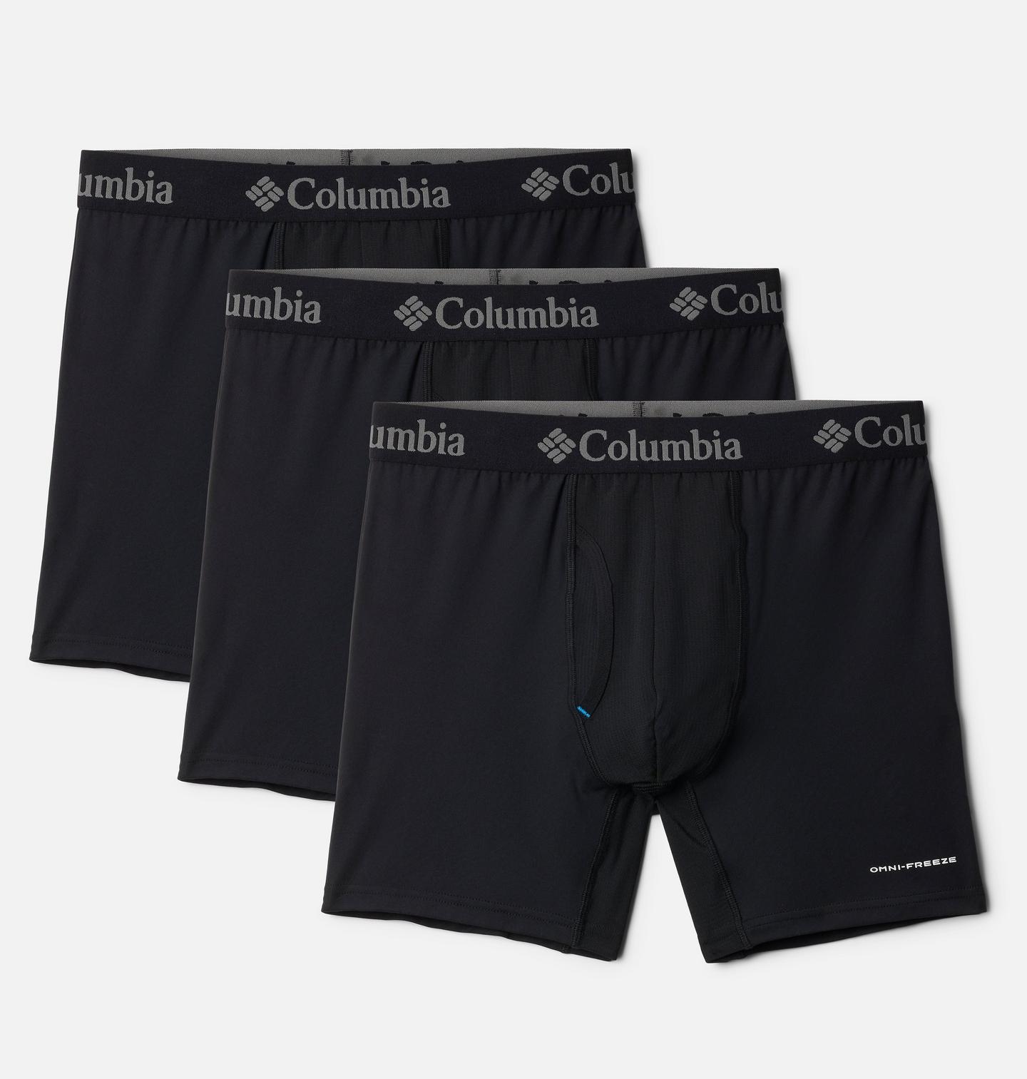 Трусы-боксеры Cool Comfort для мужчин, 3 шт. — Columbia, цвет: Чёрный — фото 1