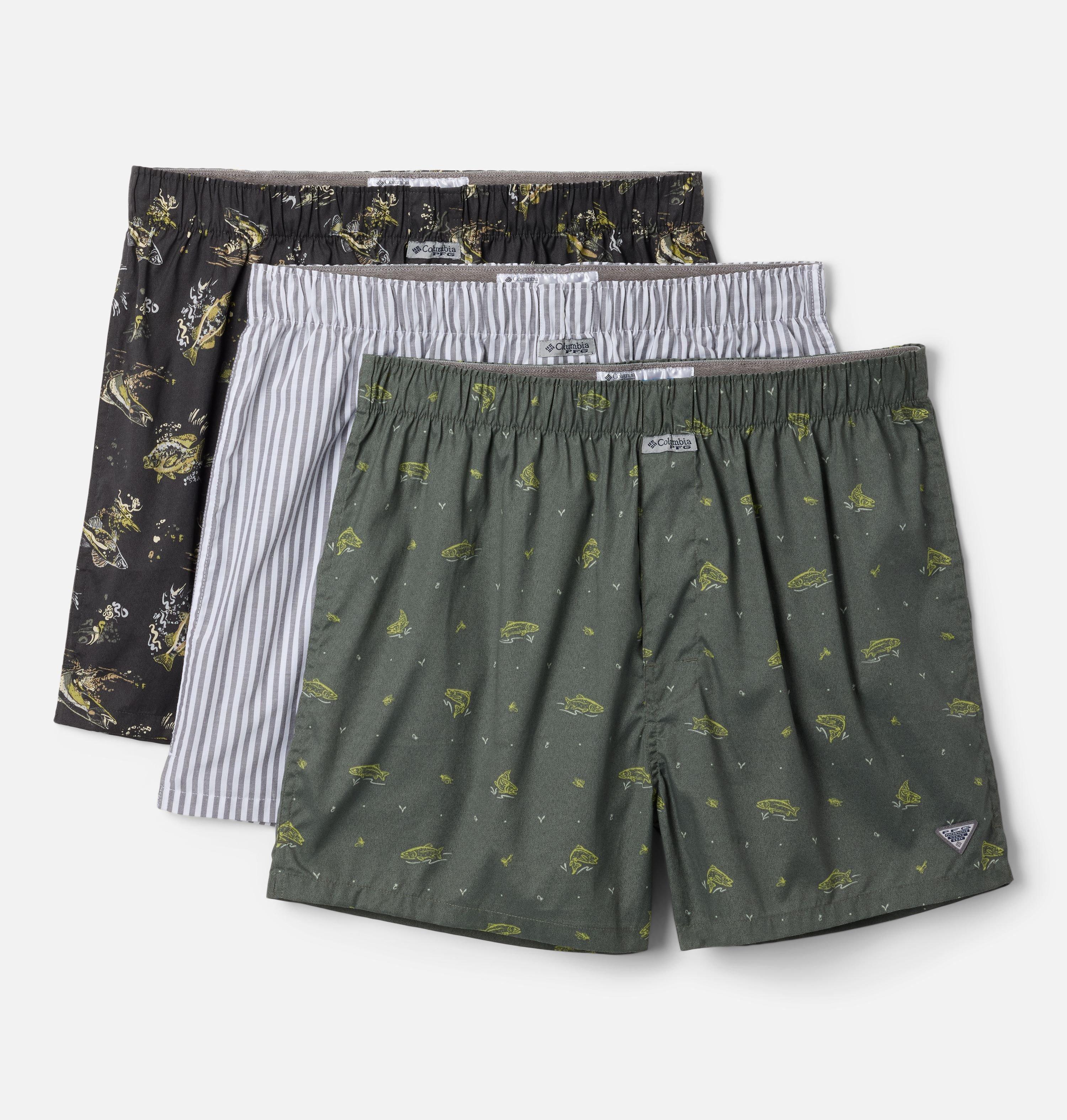 パンツ PUI CHECK RIBBON BOXER PANTS PFG Printed Woven Boxer - 3 pack | Columbia
