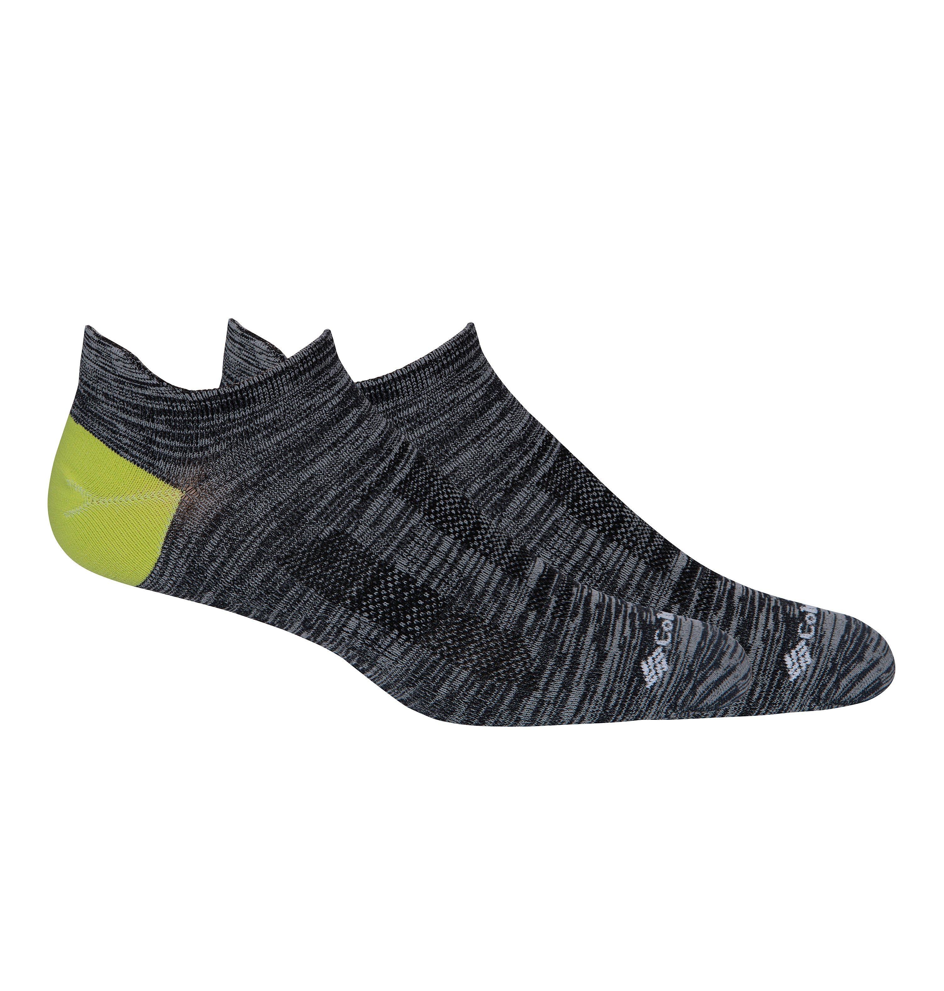Columbia Men's Space Dye BRR No-Show Lightweight Socks - 2 Pack-