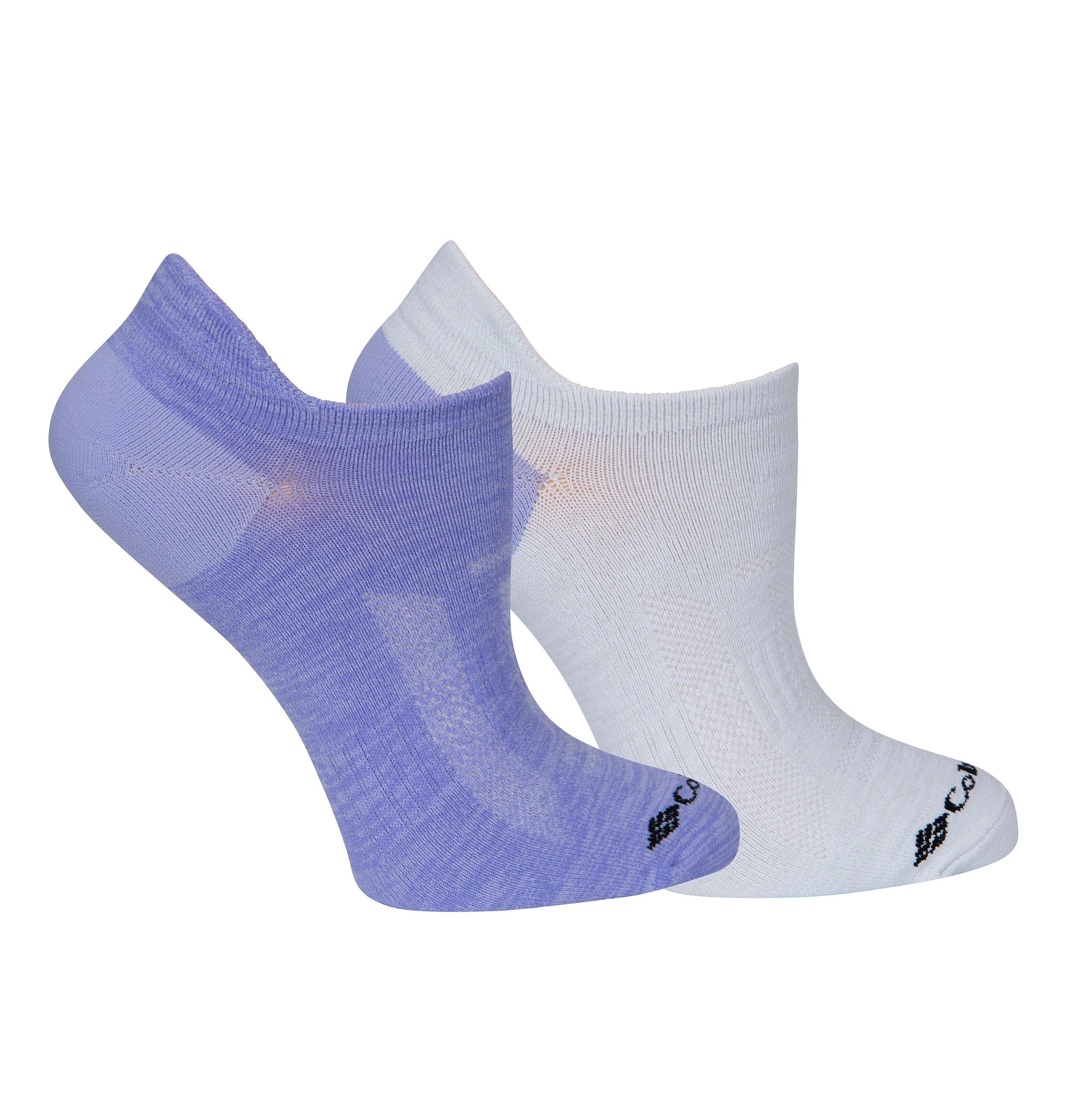 Columbia Women's Space Dye BRR No-Show Lightweight Socks - 2 Pack-