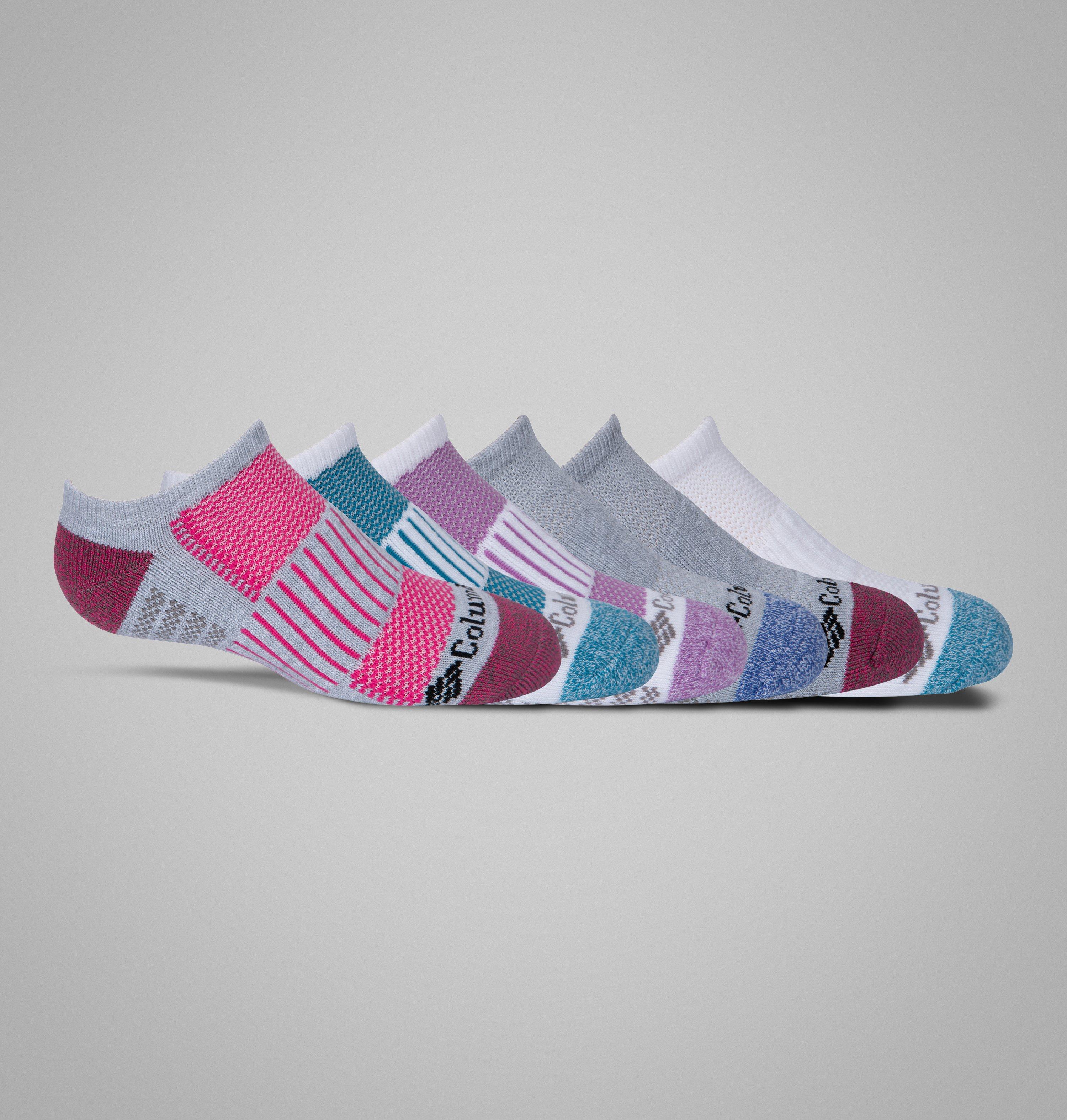 Columbia Kids' Sport No-Show Socks - 6 Pack-