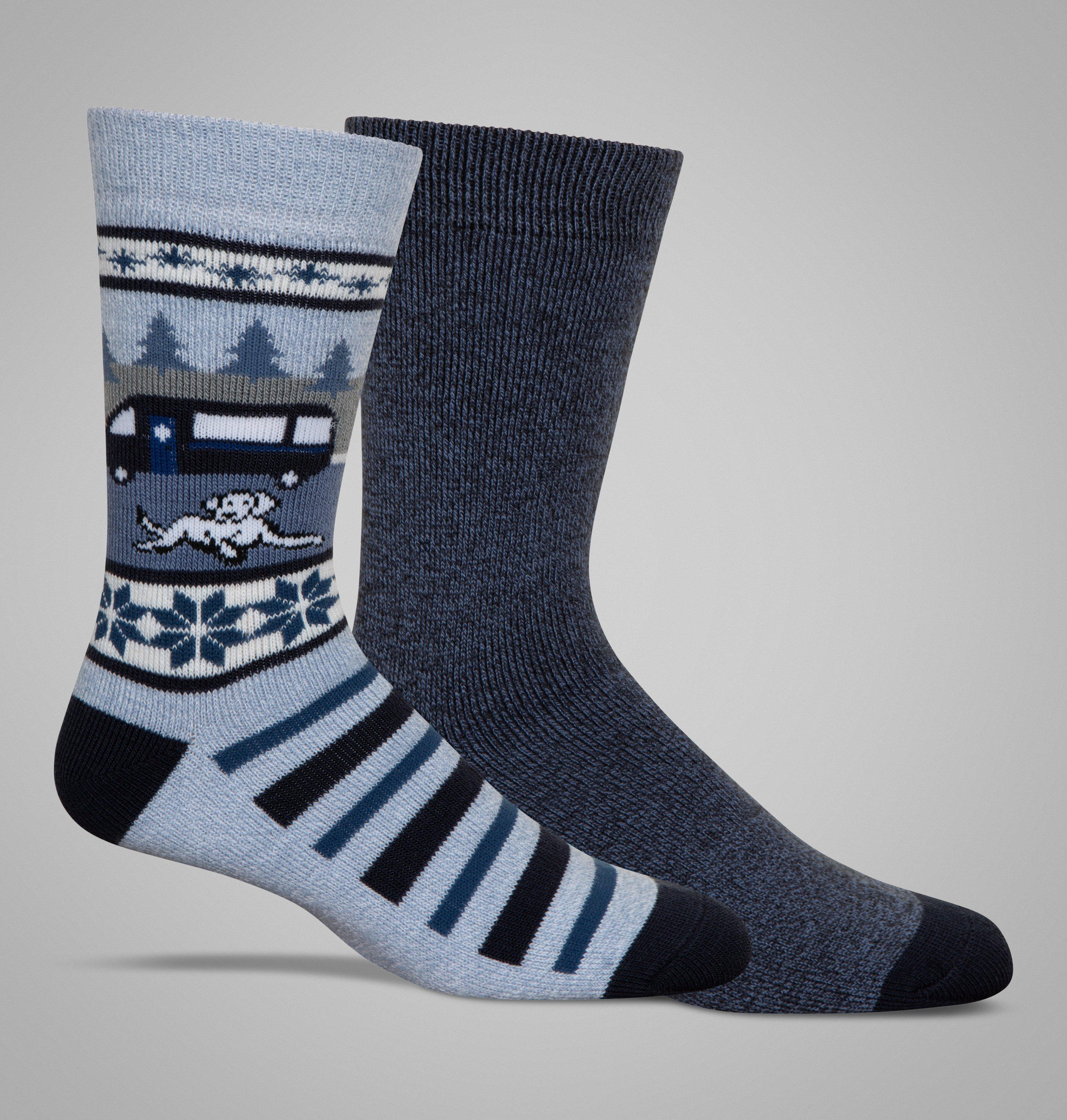 Men's Campgrounds Medium Weight Thermal Socks - 2 Pack 1