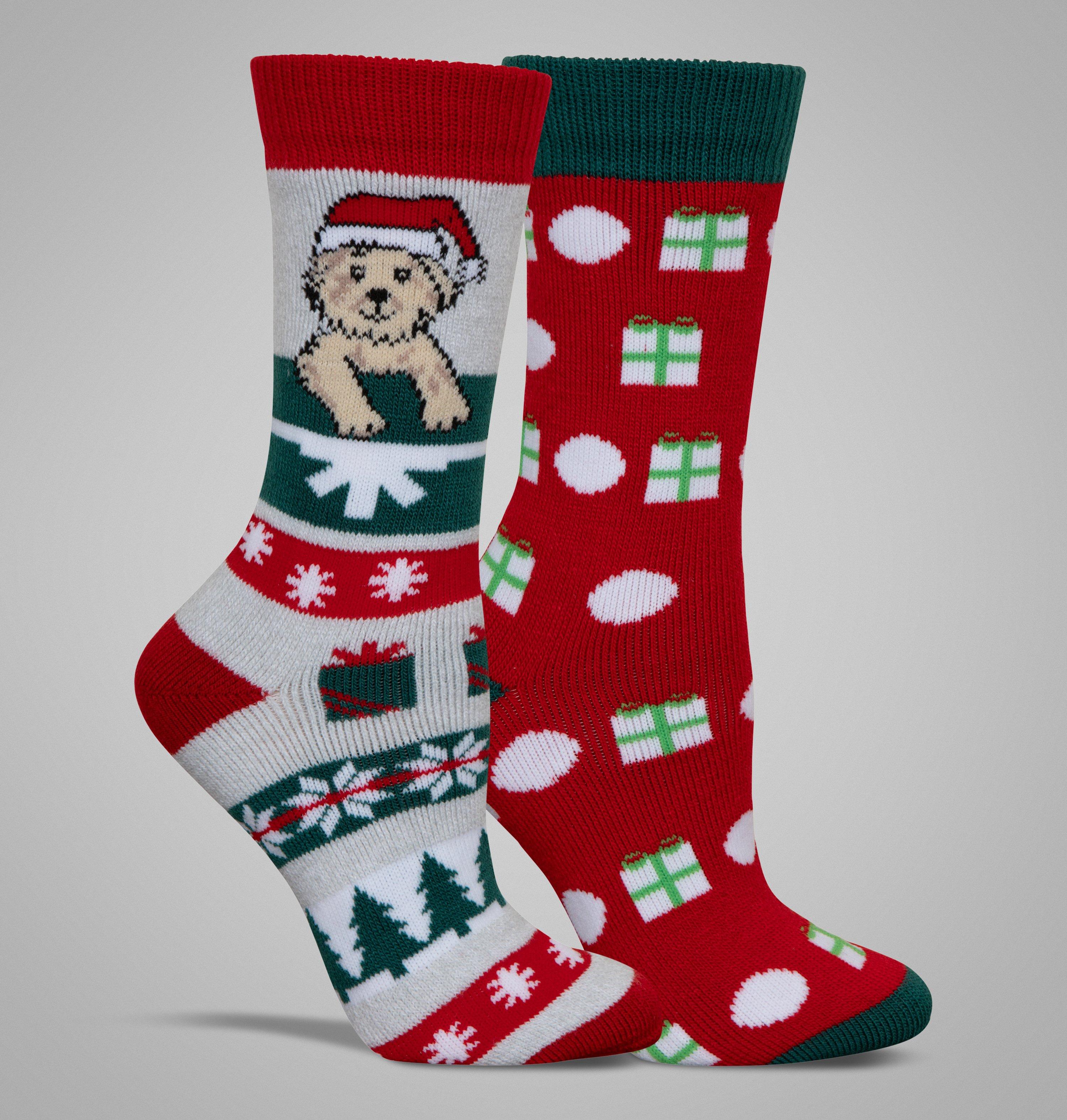 Columbia Women's Puppy Love Medium Weight Thermal Socks - 2 Pack-