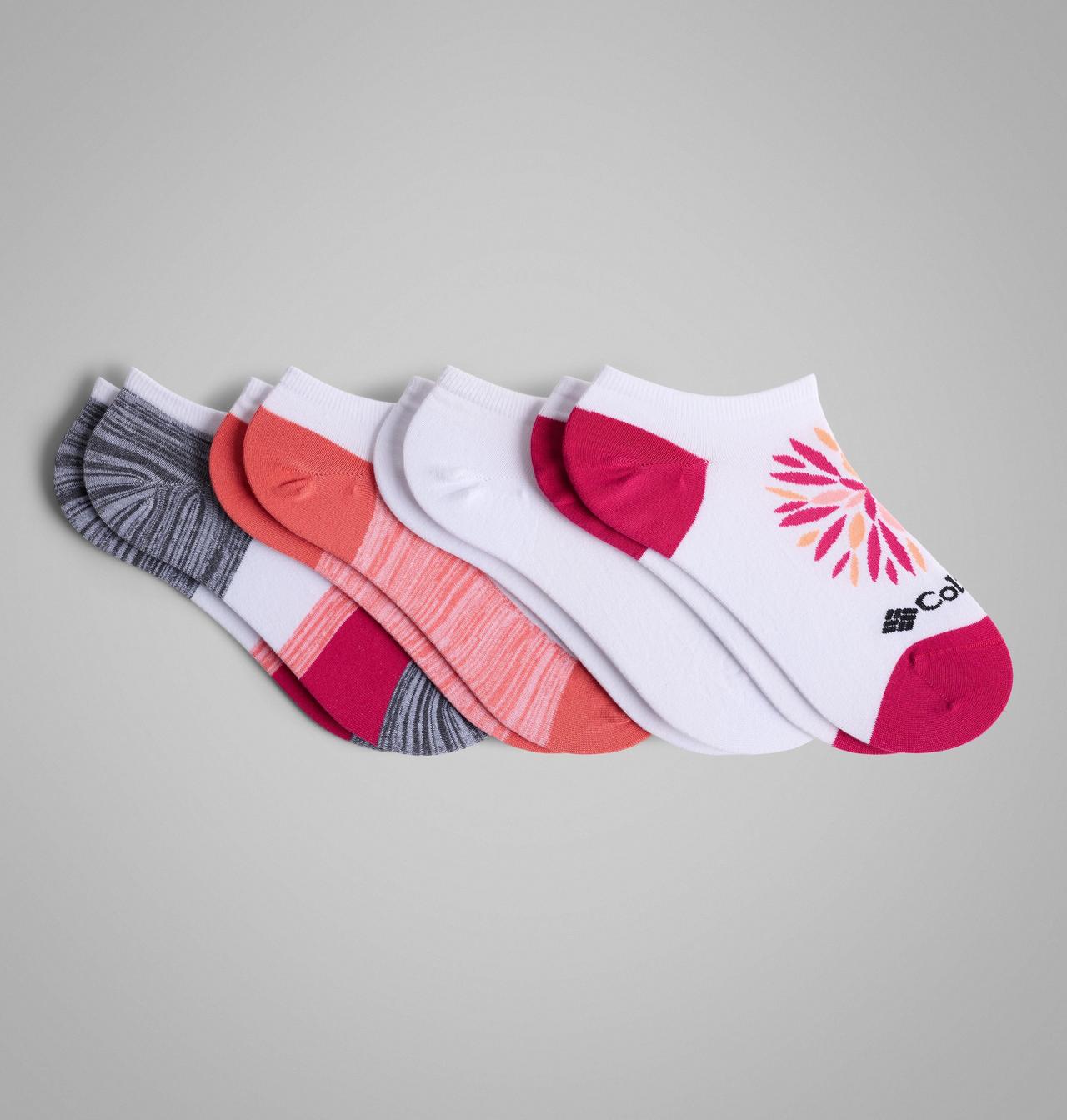 Women's PFG Flowers No Show Socks - 4 Pack 1