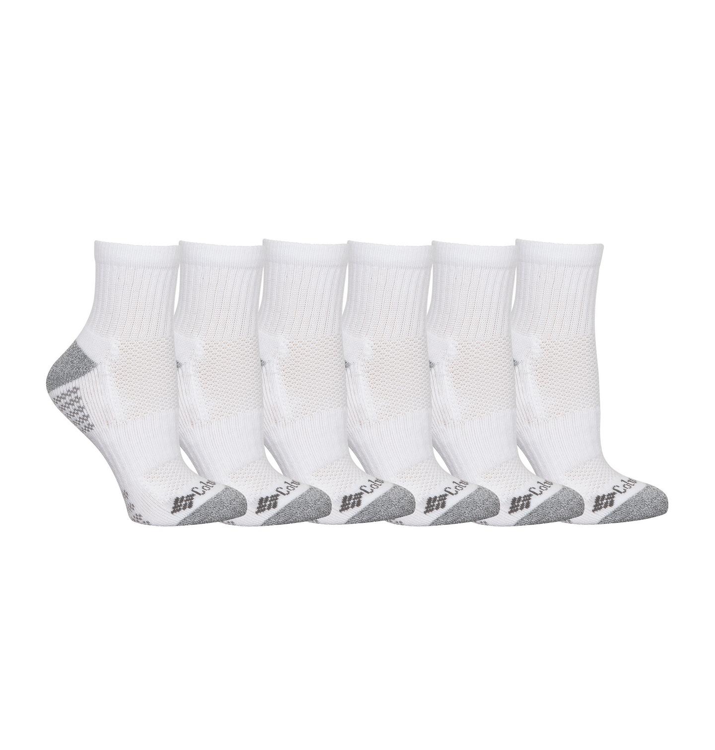 Носки Women’s Fashion Footbed, укороченные, 6 шт. — Columbia, цвет: Белый — фото 1