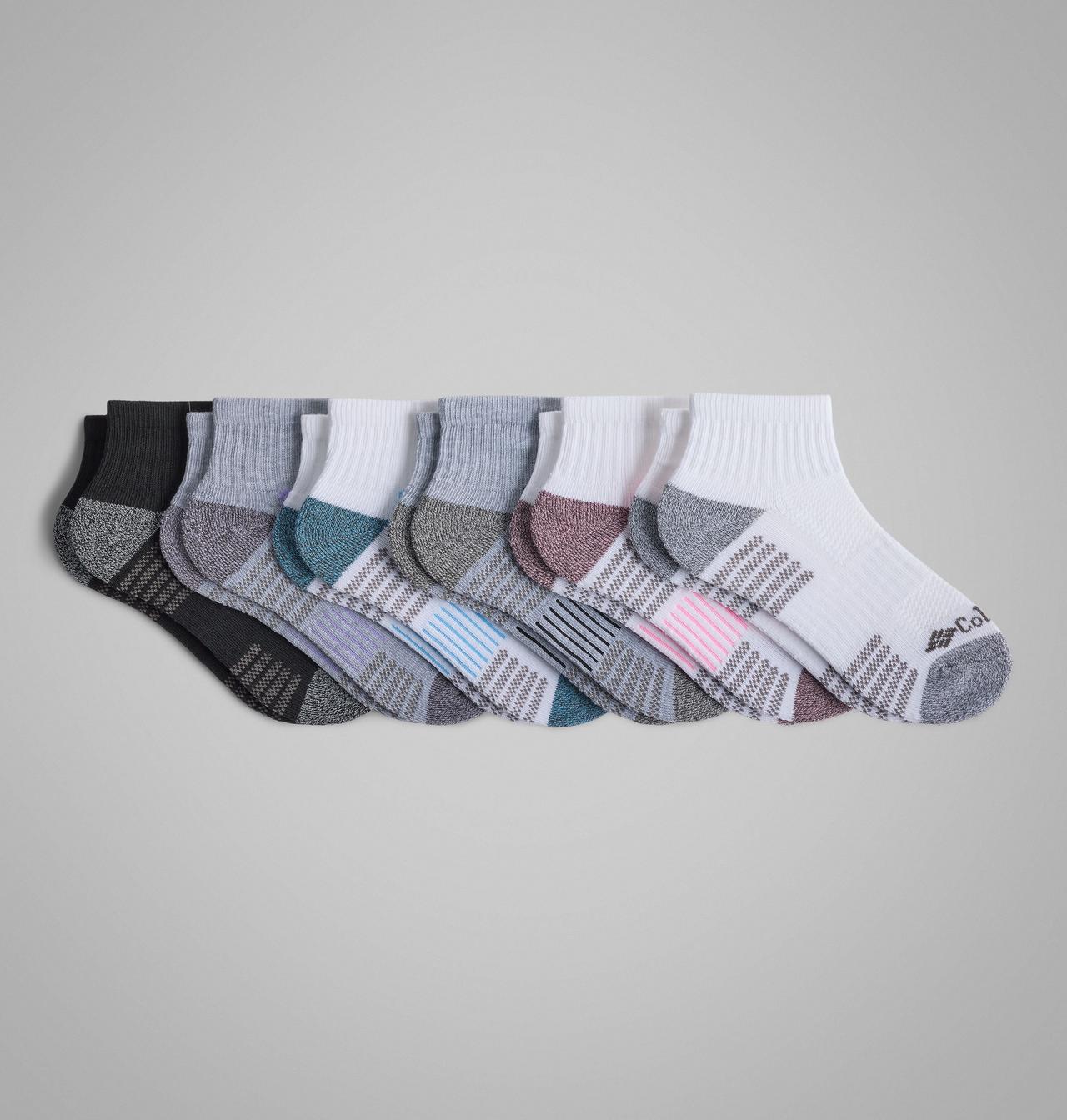 Women’s Fashion Quarter Socks With Pique Footbed - 6 Pack 1