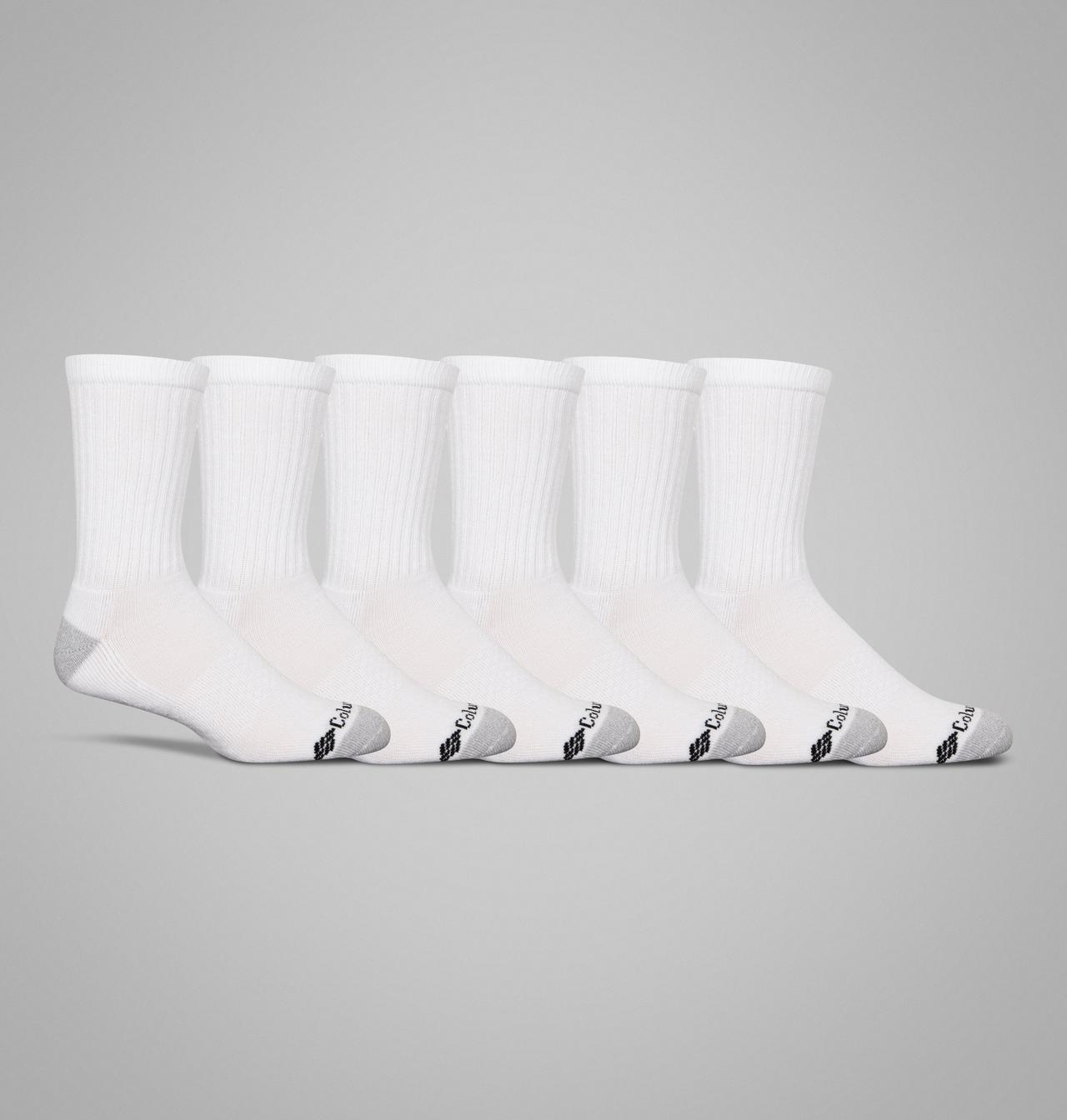 Kids’ Energy Sport Crew Socks - 6 Pack | 100 | O/S 1