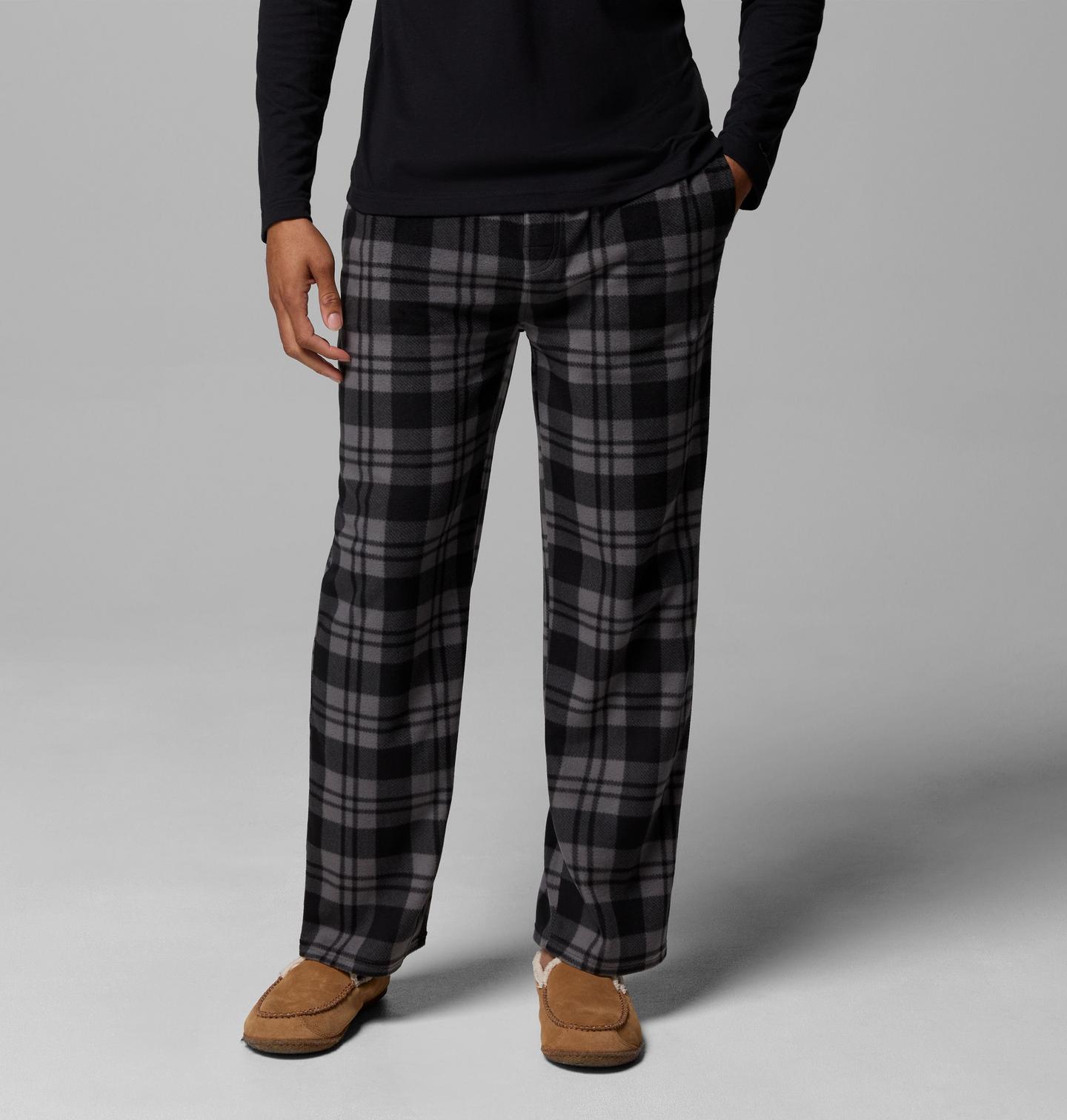 Мужские брюки Columbia Polar Fleece Pant, цвет: Серый клетчатый — фото 1