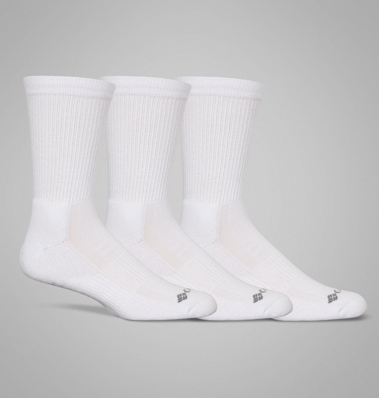 Women's Athletic Cushion Crew Socks - 3 Pack | 100 | O/S 1