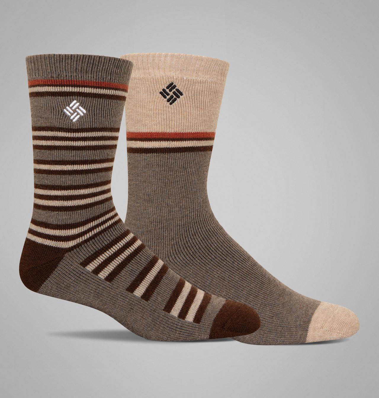 Men's Essential Stripe Wool Socks - 2 Pack 1