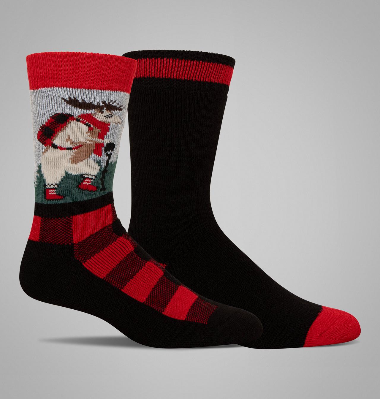 Men's Moose Crossing Thermal Socks - 2 Pack 1