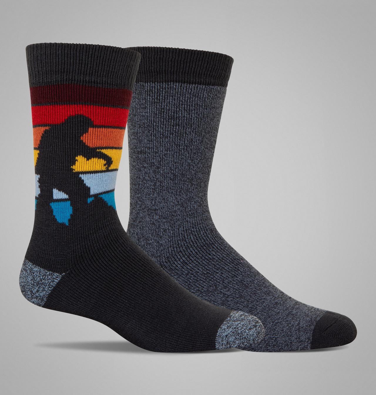 Men's Yeti At Sunset Thermal Socks - 2 Pack 1