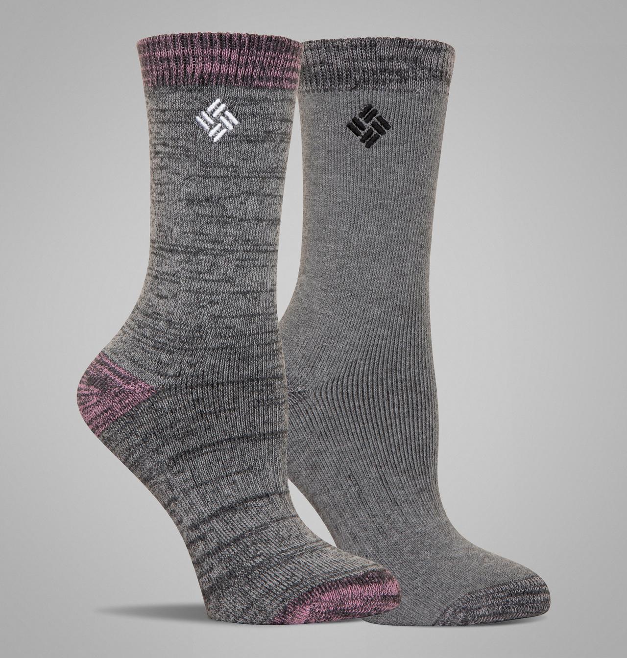 Women's Space Dye Wool Crew Socks - 2 Pack 1