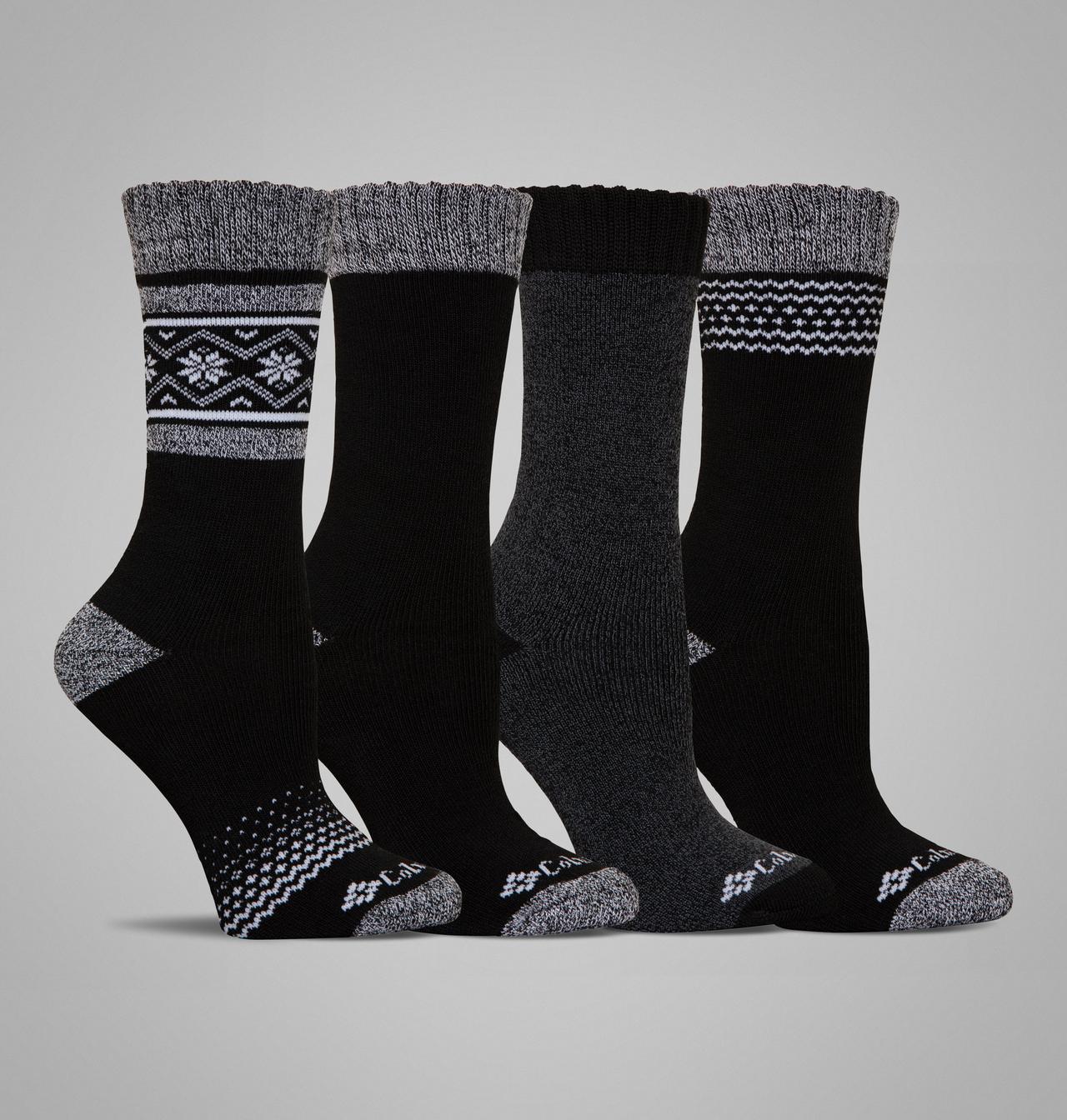 Women's Moisture Control Snowscape Crew Socks - 4 Pack 1