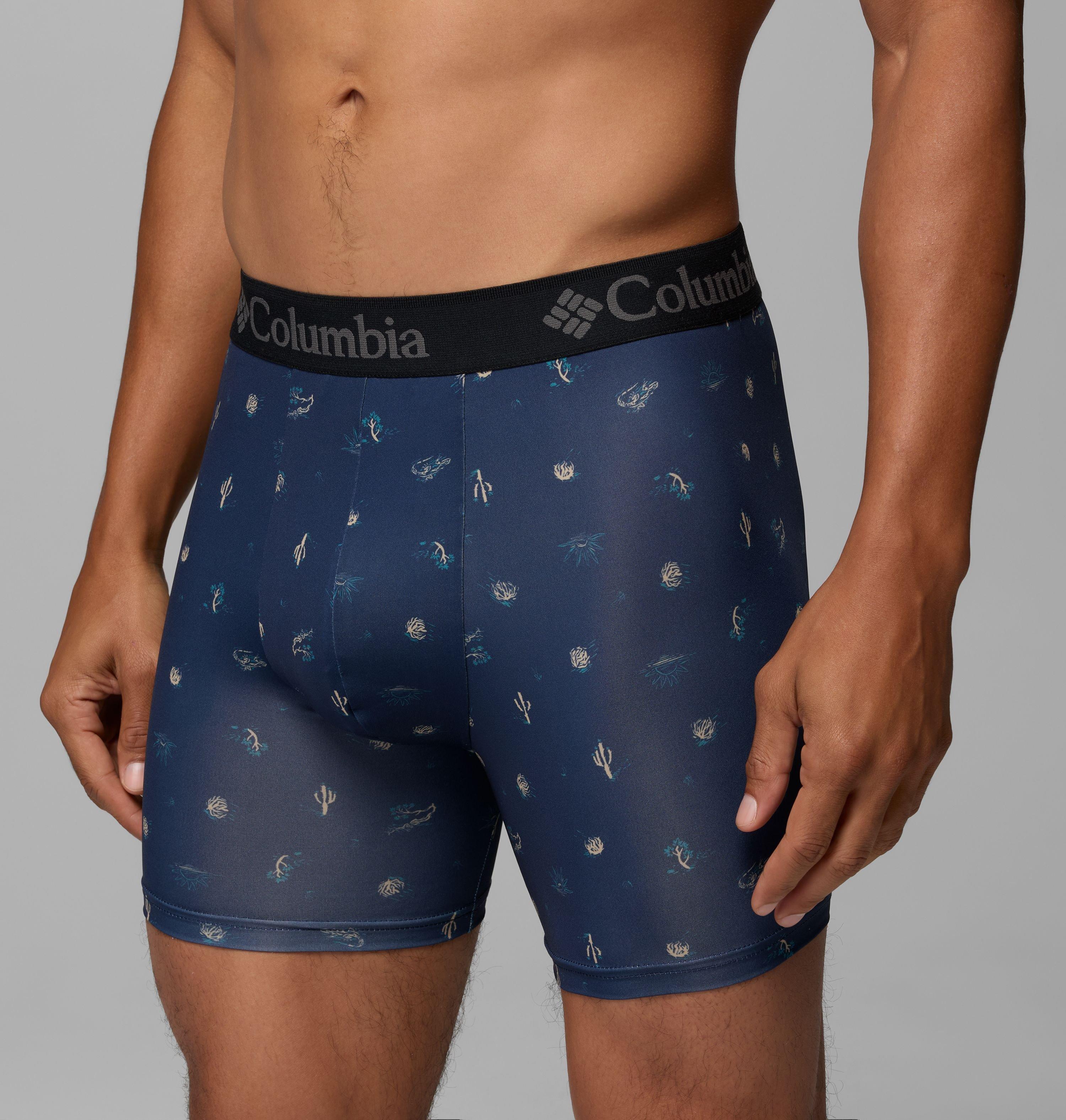 Men's 3Pk Print Poly/Stretch Boxer Brief | 464 | S 6