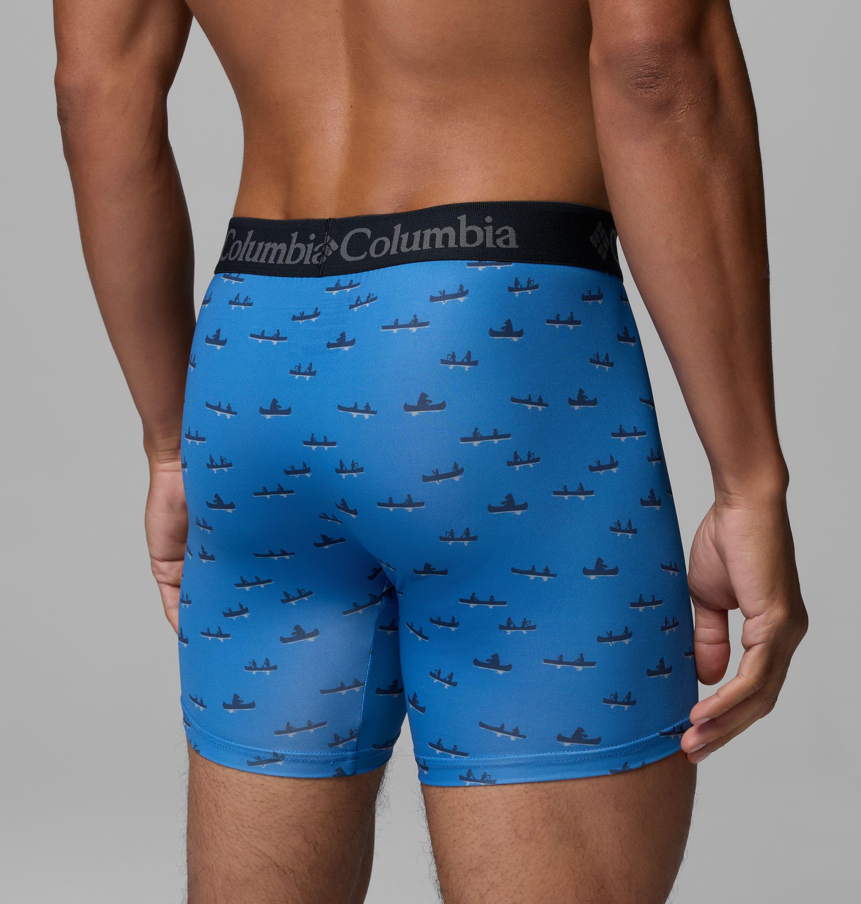 Men's 3Pk Print Poly/Stretch Boxer Brief | 464 | S 3