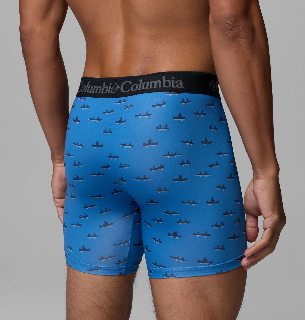 Men's 3Pk Print Poly/Stretch Boxer Brief | 464 | XS 3
