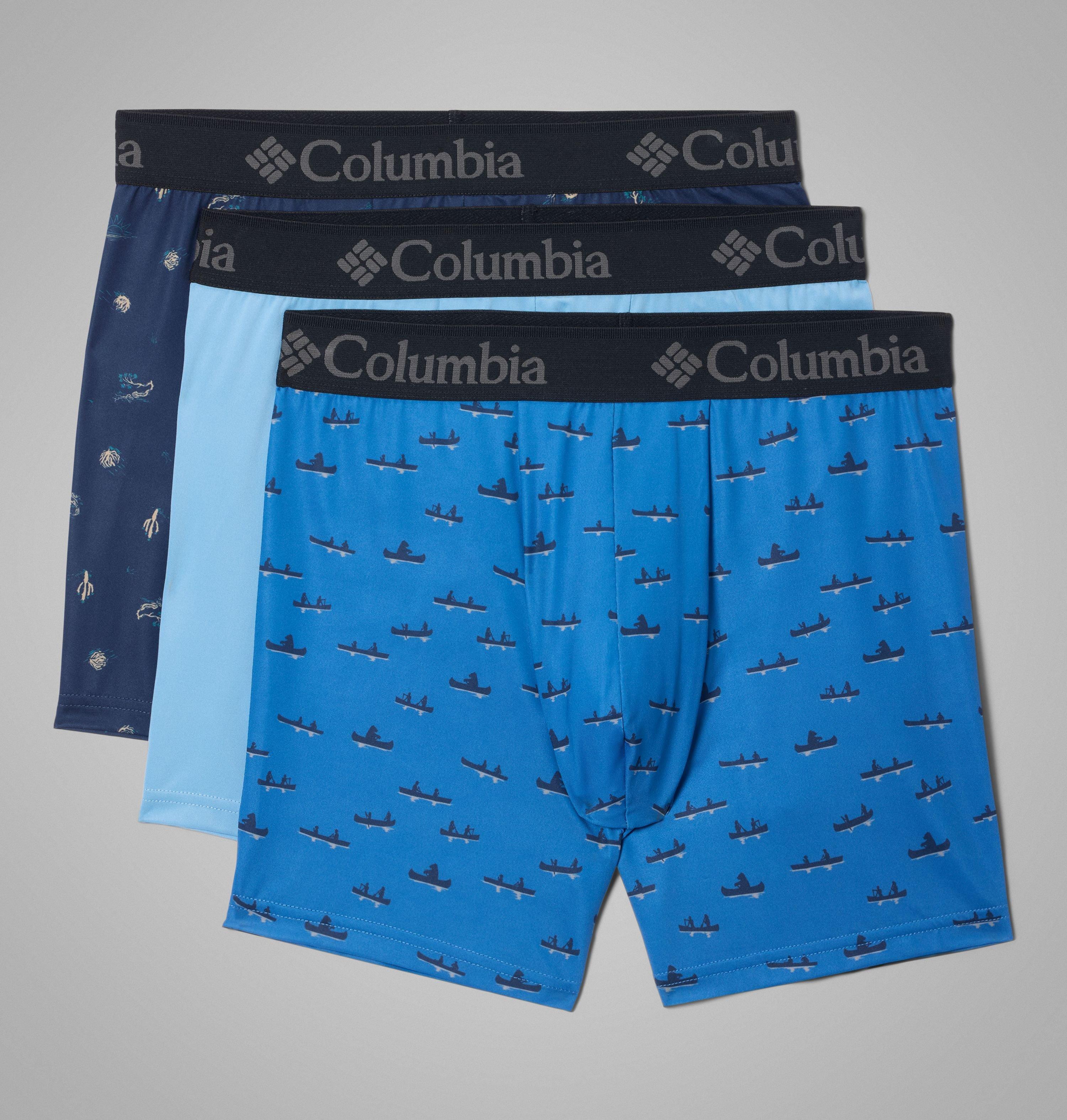 Men's 3Pk Print Poly/Stretch Boxer Brief | 464 | S 8