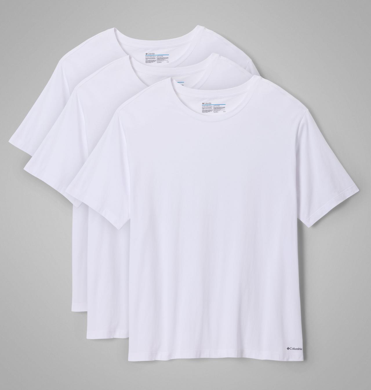 Men's 3pk Cotton/Stretch Crw-Nck Tee-BIG | 100 | 6X 1