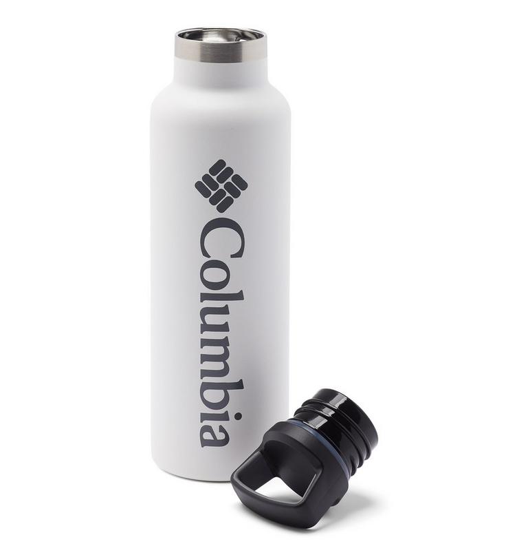 Double-Wall Vacuum Bottle with Screw-On Top 20oz, Color: White, image 2
