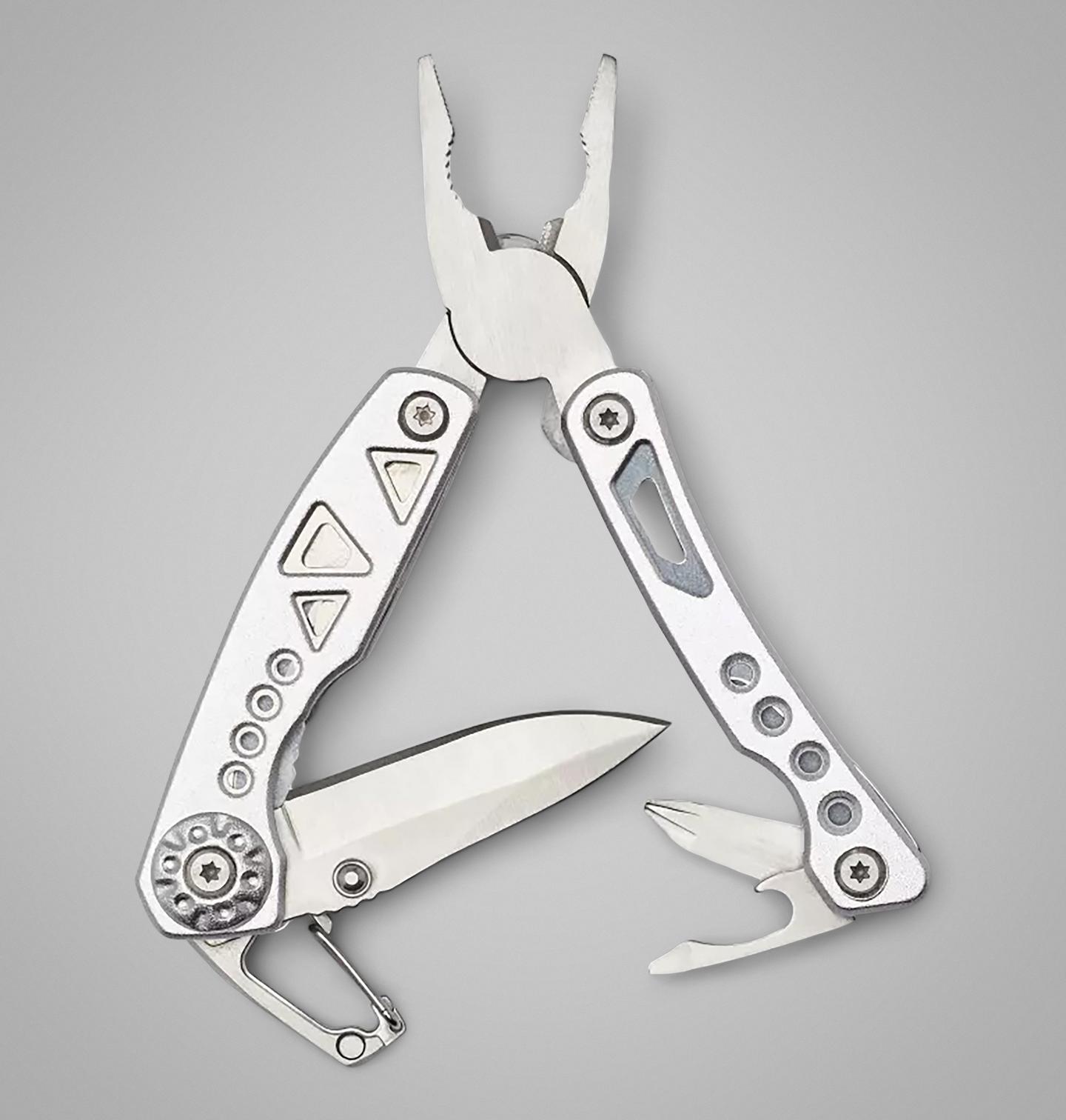 Сумка Columbia 9-Function Multi-Tool With Carabiner, цвет: Нержавеющий — фото 1
