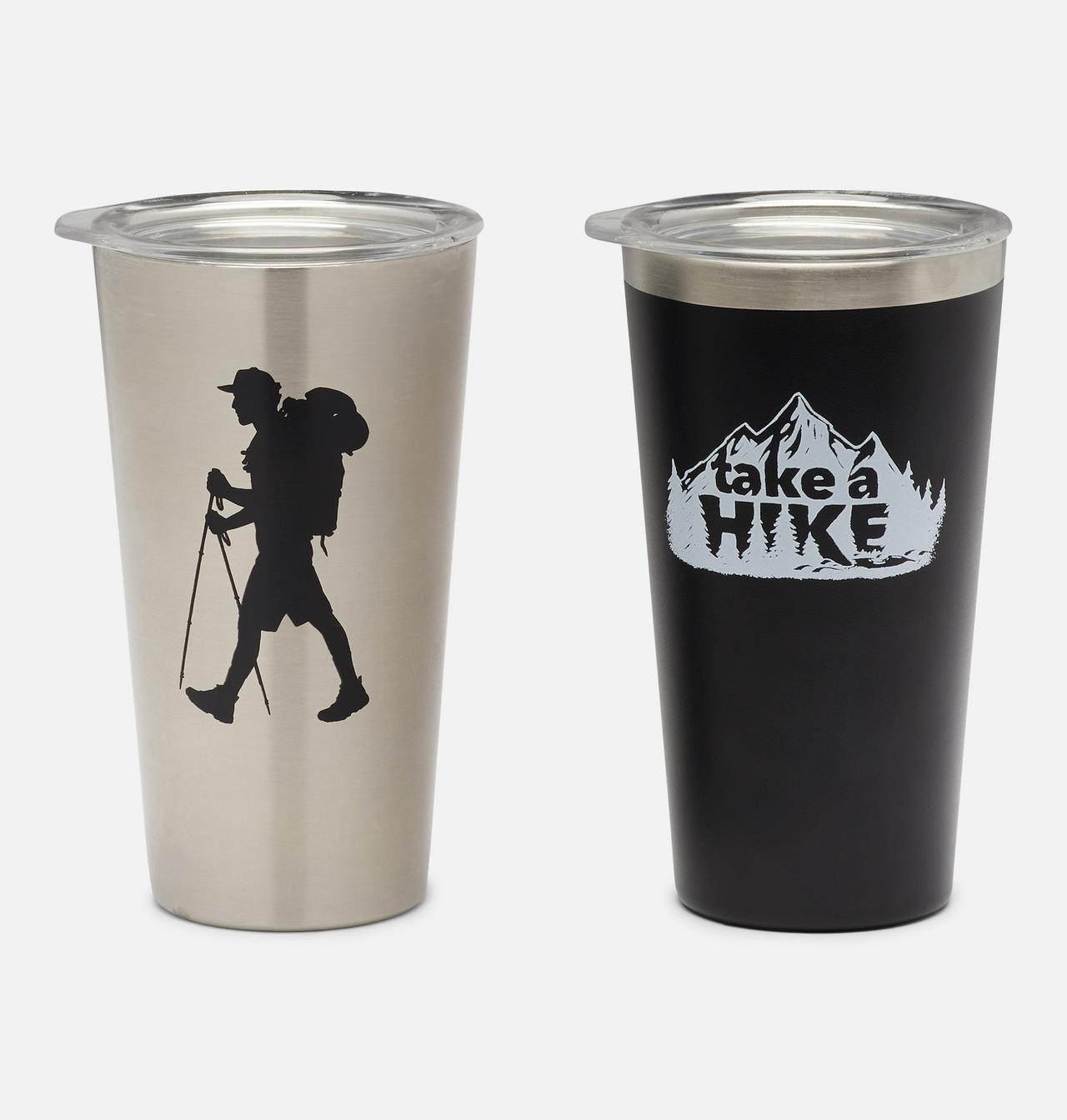 Double Wall Vaccum Pint w/Lid- 2pk | 003 | O/S 1