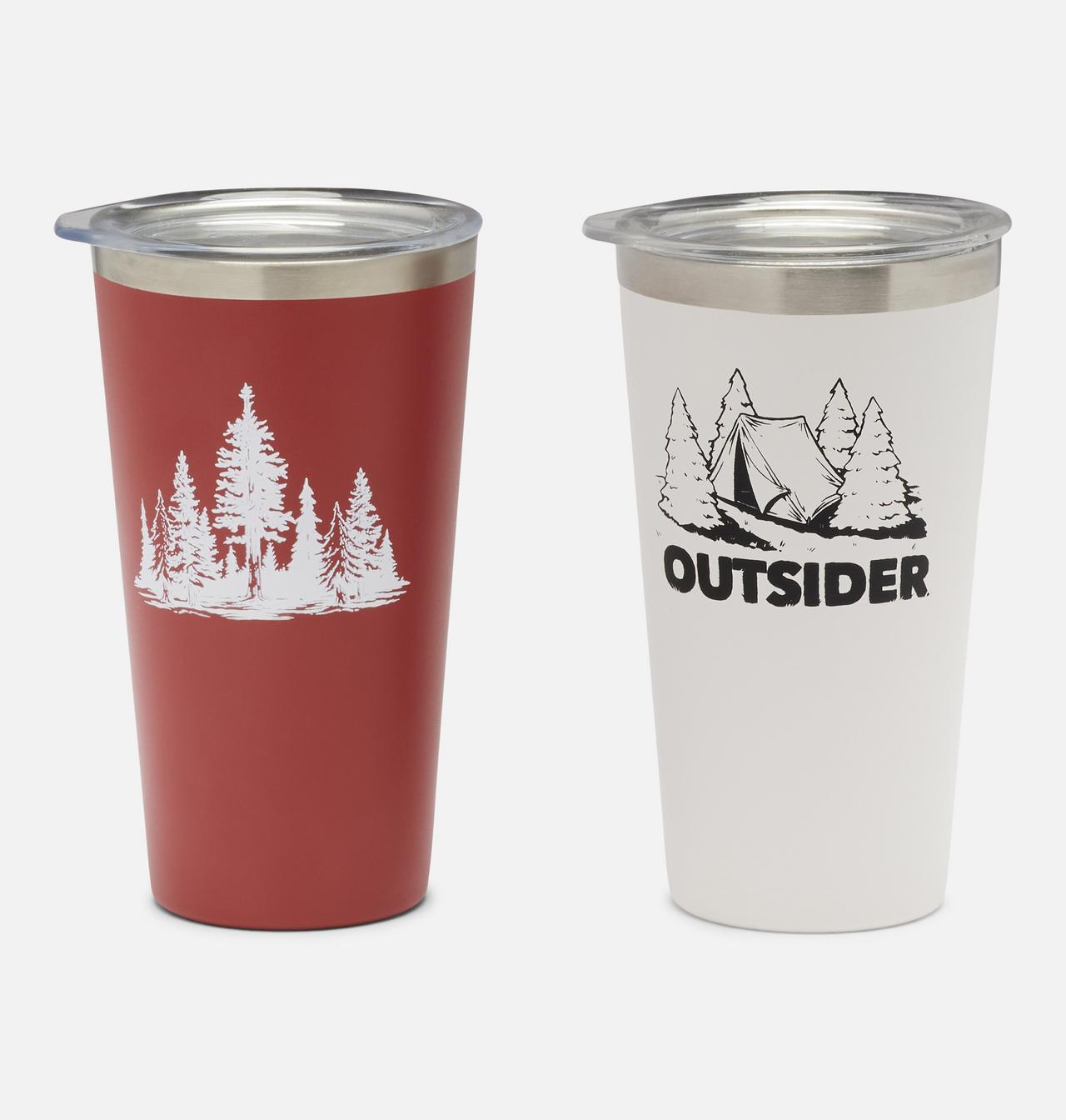 Double Wall Vacuum Pint Cup - 17 oz, 2 Pack 1