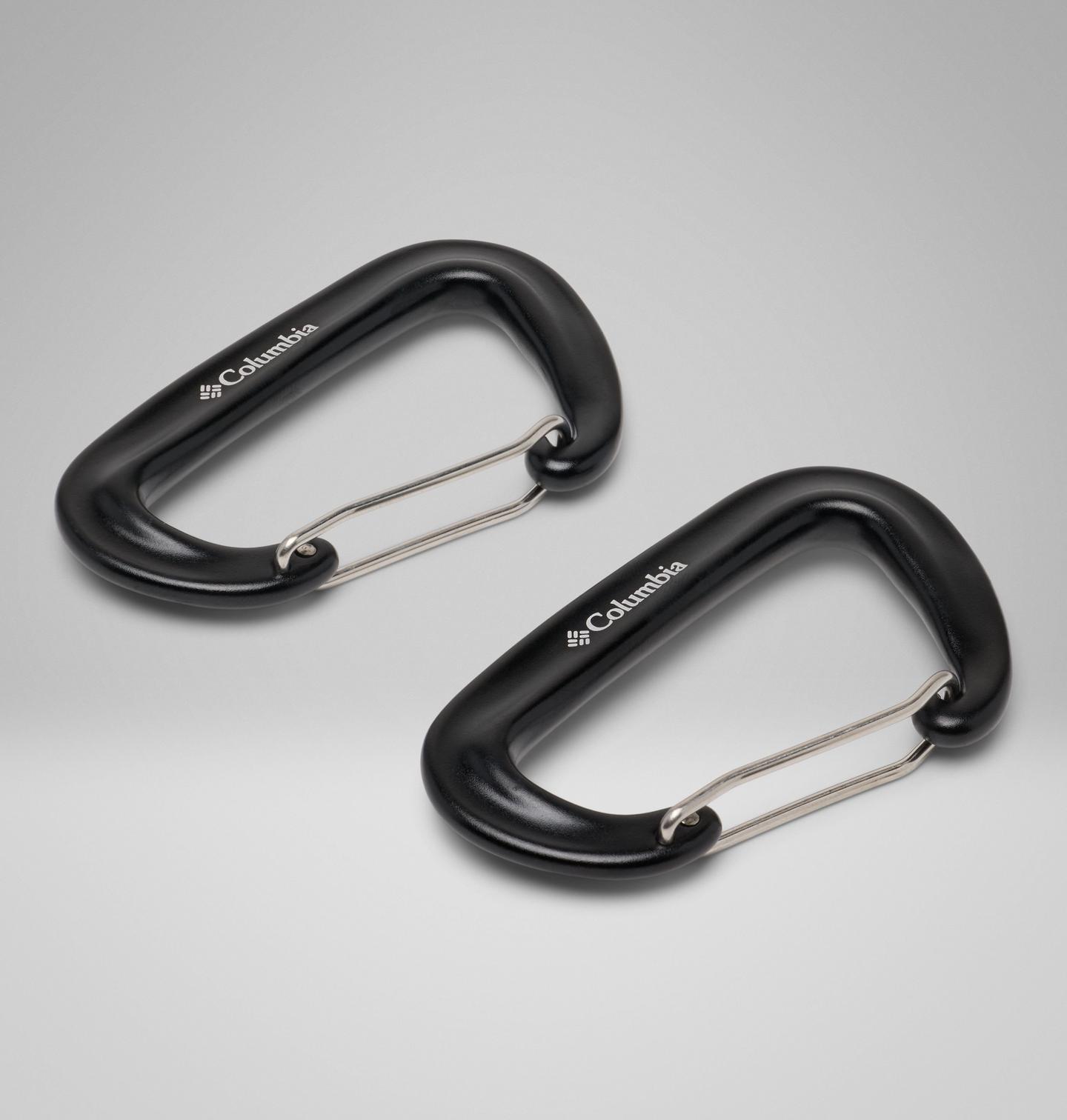 Сумки Columbia Wire Carabiner - 2 Pack, цвет: Чёрный — фото 1