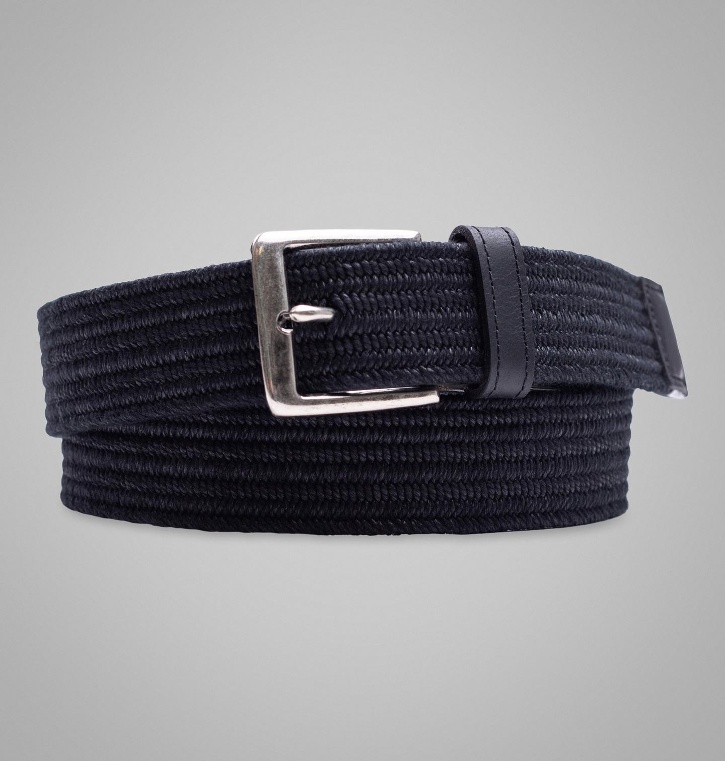 Мужской ремень Columbia 36mm-Wide Braided Belt, цвет: Чёрный — фото 1