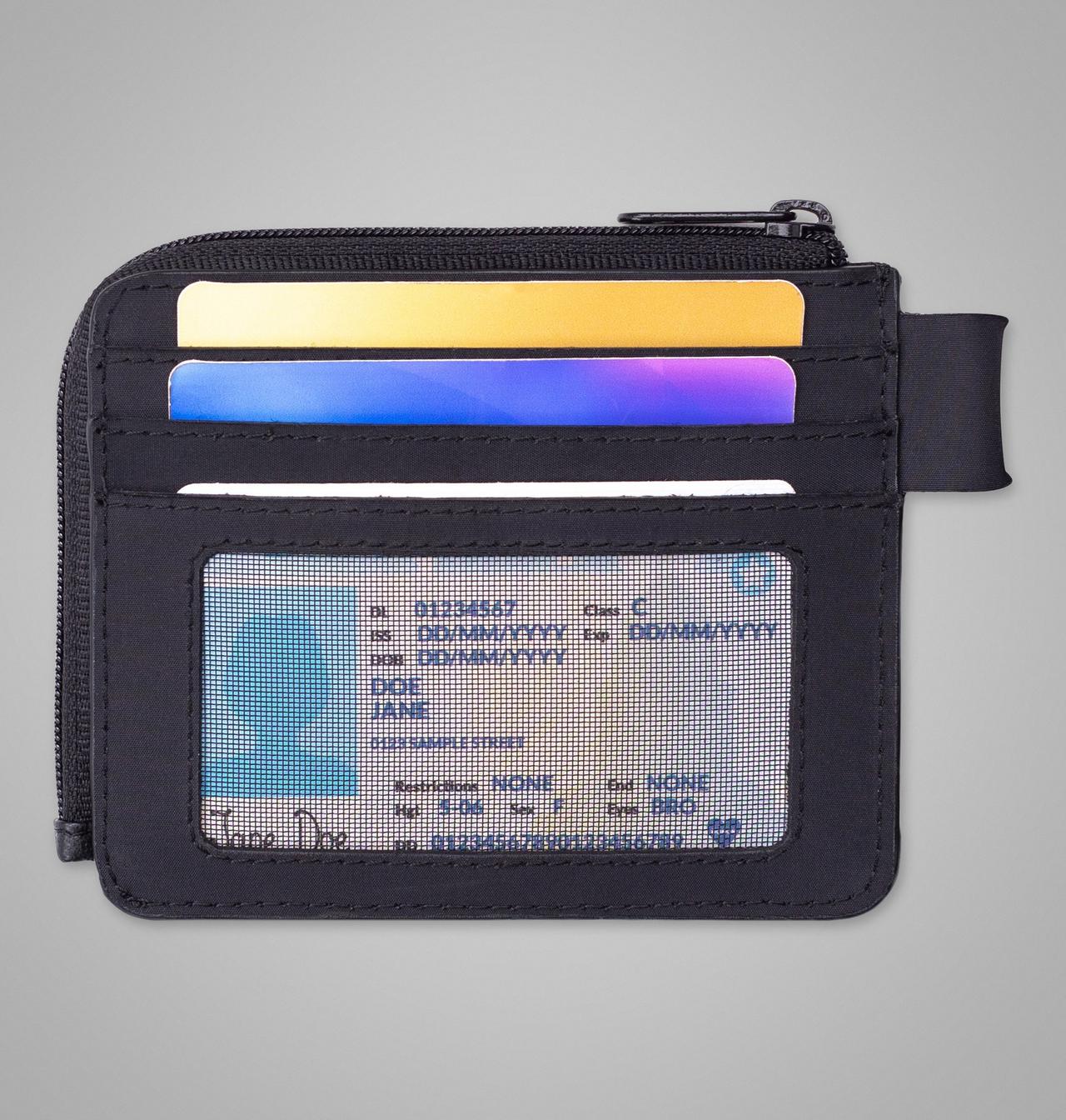 Half-Zip Wallet with Keychain 3