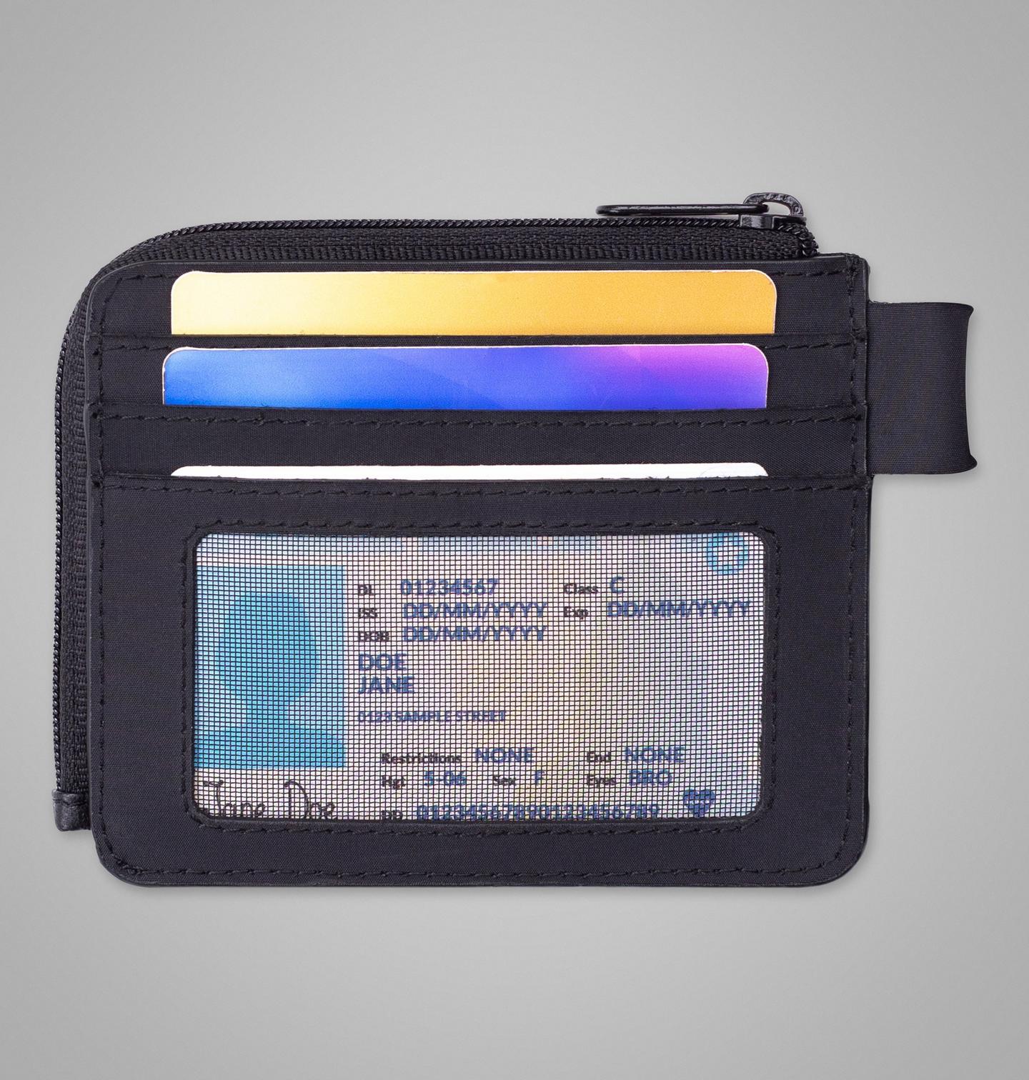 Мужской кошелёк Columbia Half-Zip Wallet with Keychain, цвет: Чёрный — фото 2