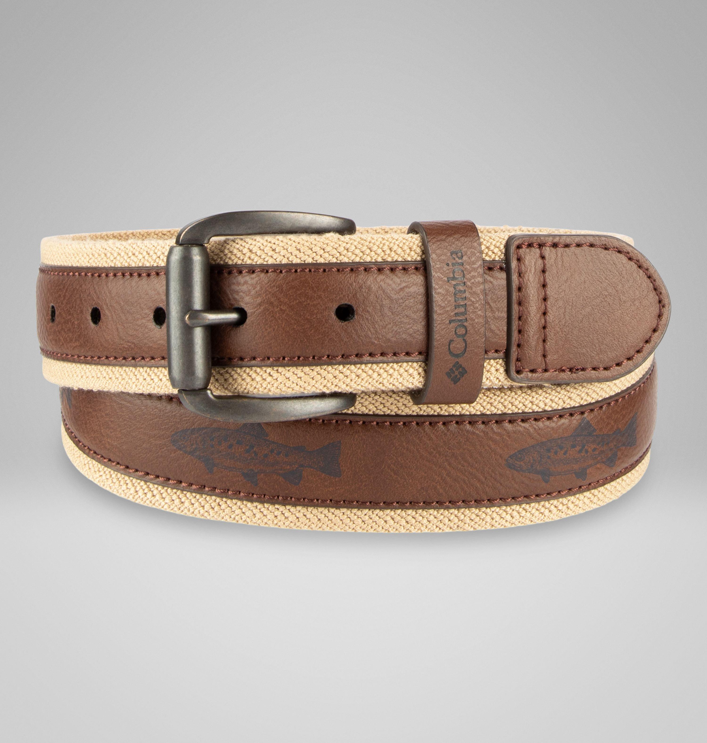 PFG Harrisburg Stretch Fish Emboss Belt | Columbia
