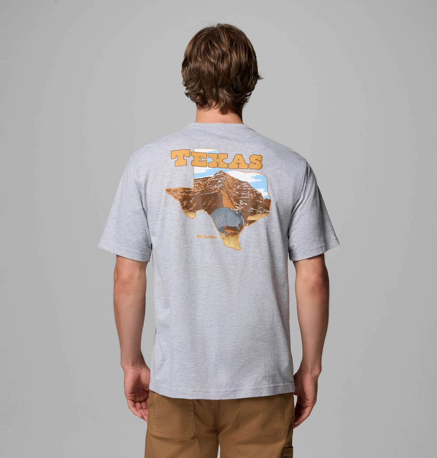 Мужская футболка Columbia Allendale TX CSC, цвет: Серый меланжевый — фото 1