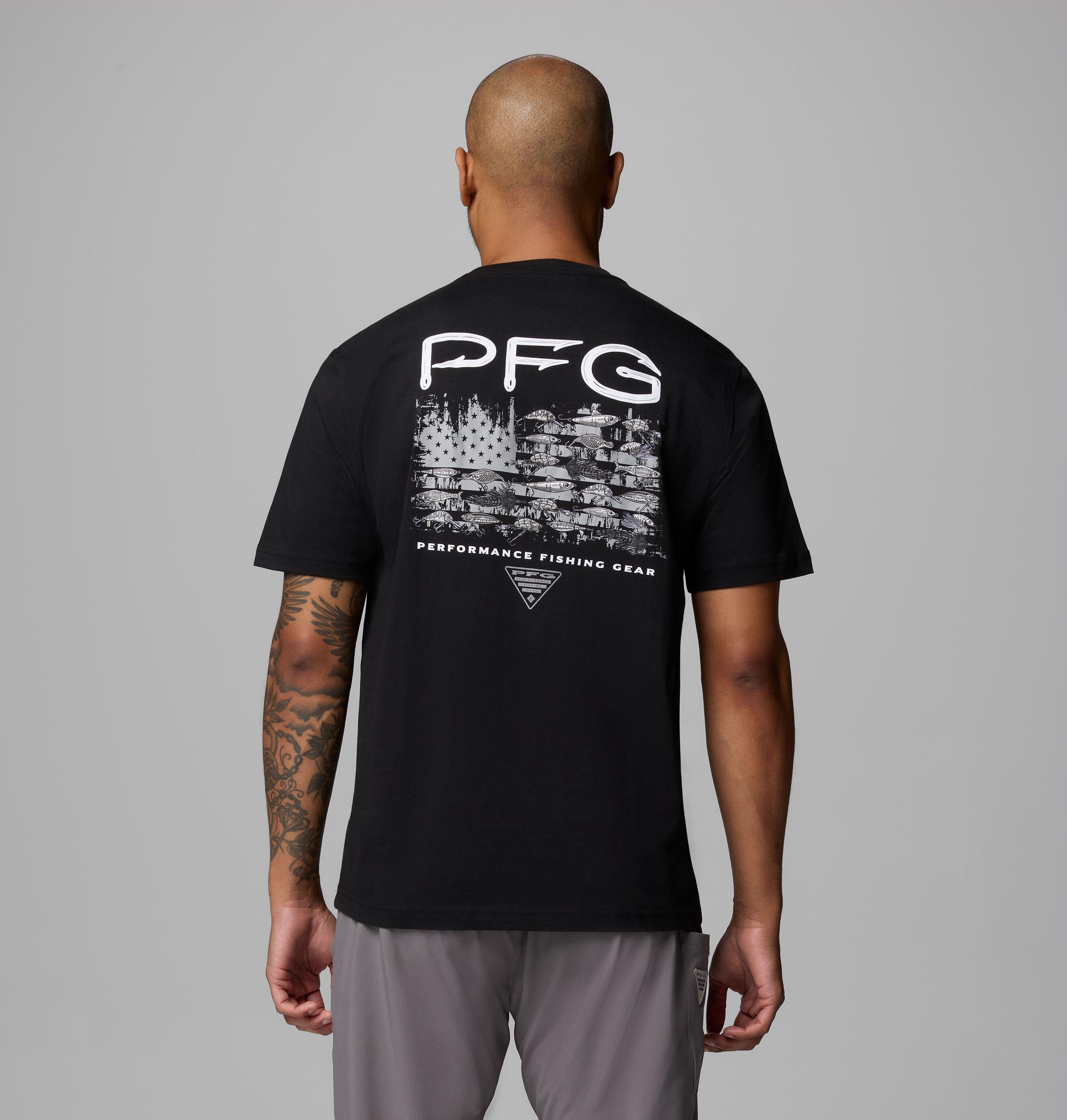 Columbia Men's Aprub Flag PFG Short Sleeve T-Shirt-