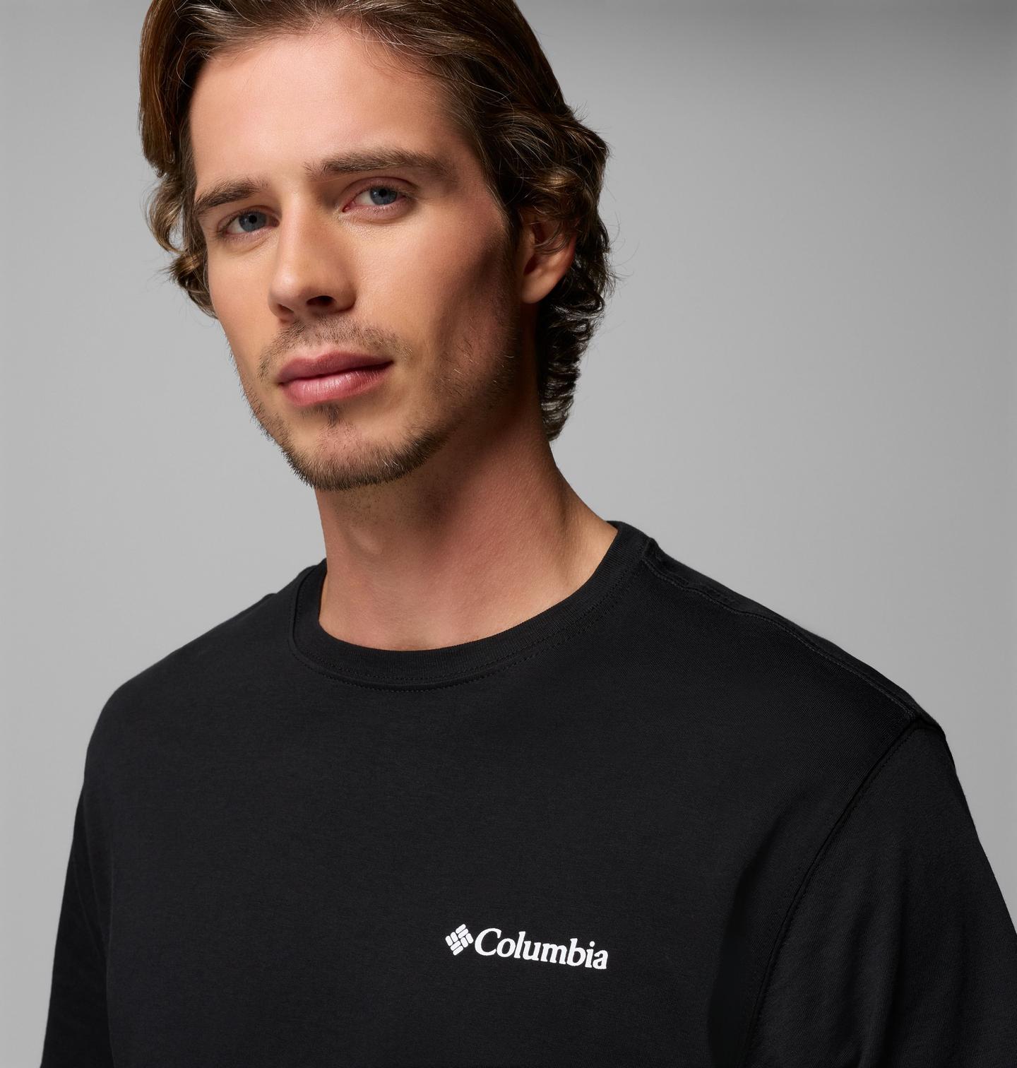 Мужская футболка Columbia Brock Graphic, цвет: Чёрный — фото 4
